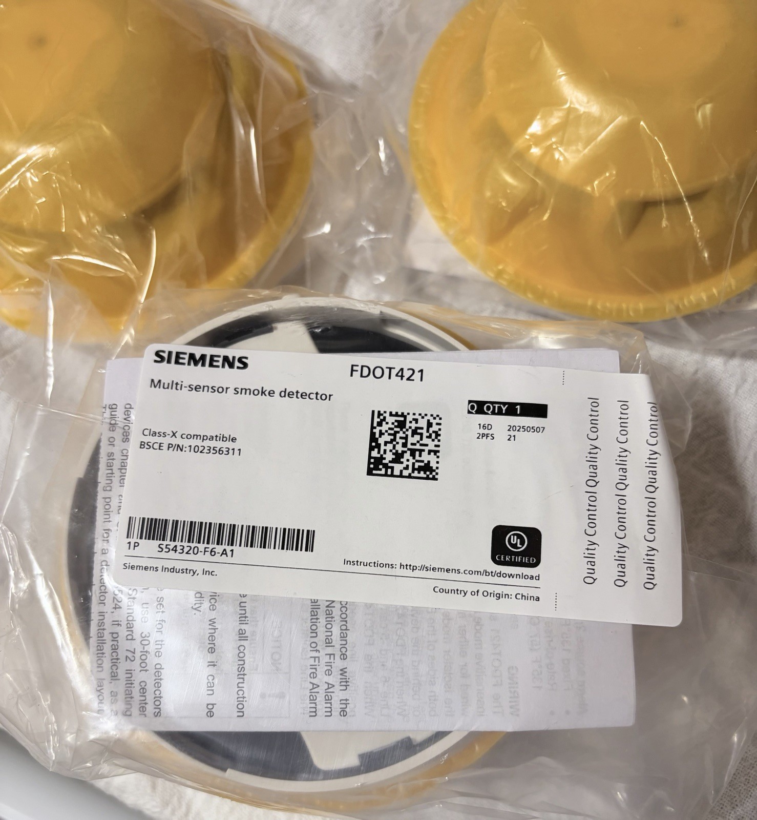 Siemens FDOT421 Smoke Detector Multi-Sensor MPN 554320-F6-A1