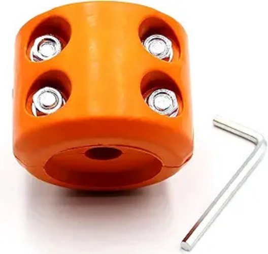 Winch Cable Saver Hook Stopper Line Rubber Stopper with All Size: Orange 1Pack