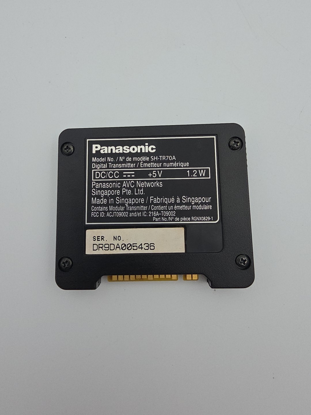 Panasonic SH-TR70A Wireless Speaker System Digital Transmitter for SA-PT770