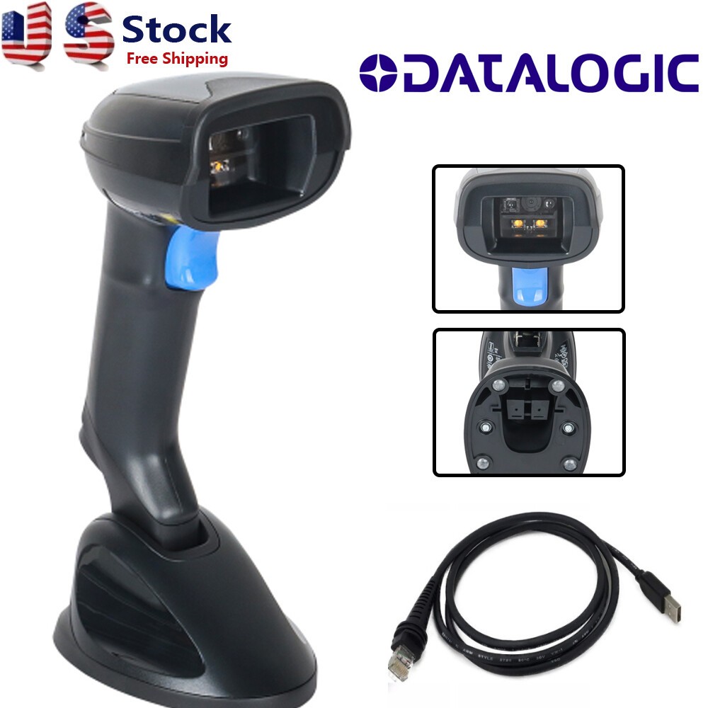 Datalogic GD4590-BK-B 2D Gryphon Handheld Barcode Scanner W/ Base+USB Cable USA