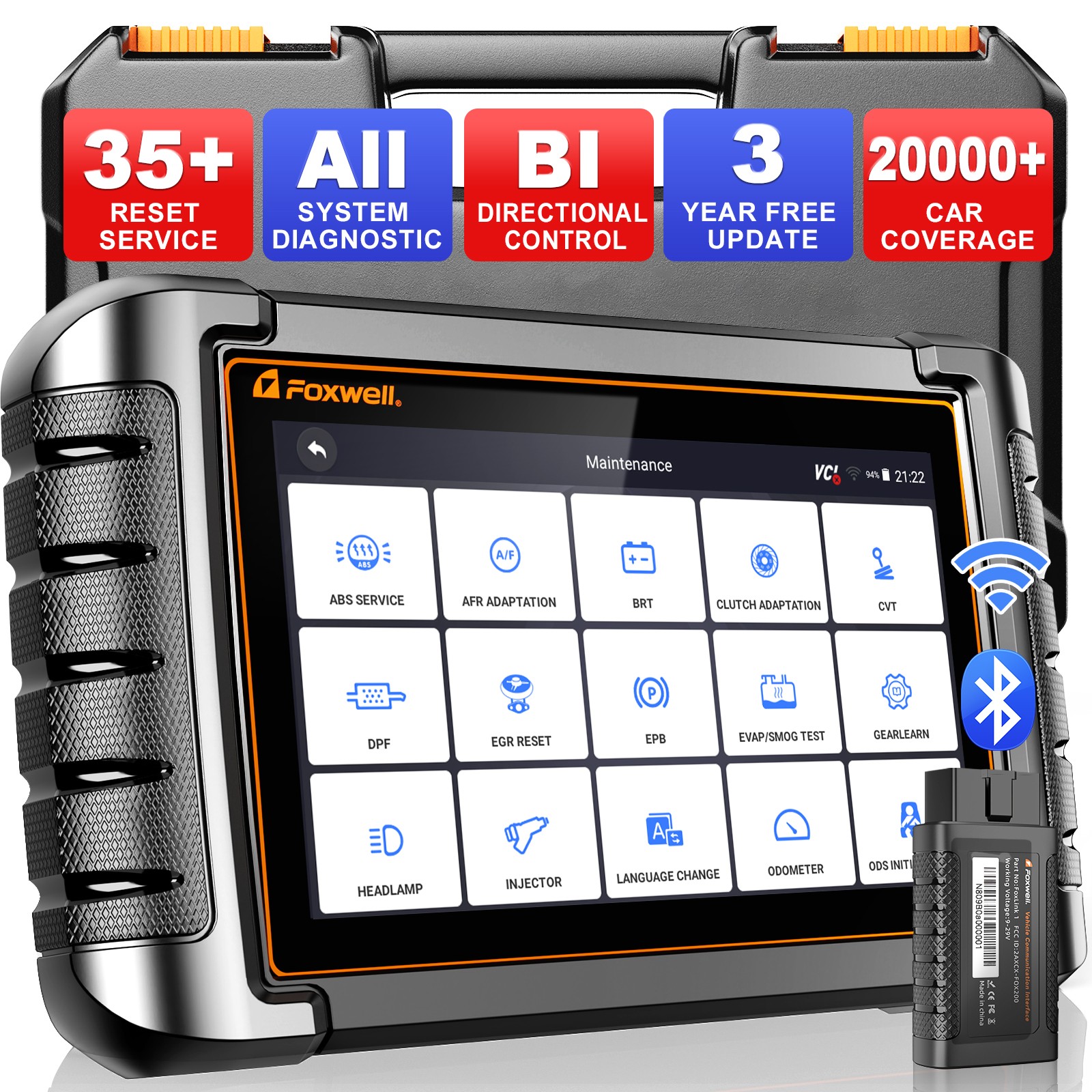 FOXWELL NT809 Pro Bluetooth Car Bidirectional OBD2 Scanner Auto Diagnostic Tool