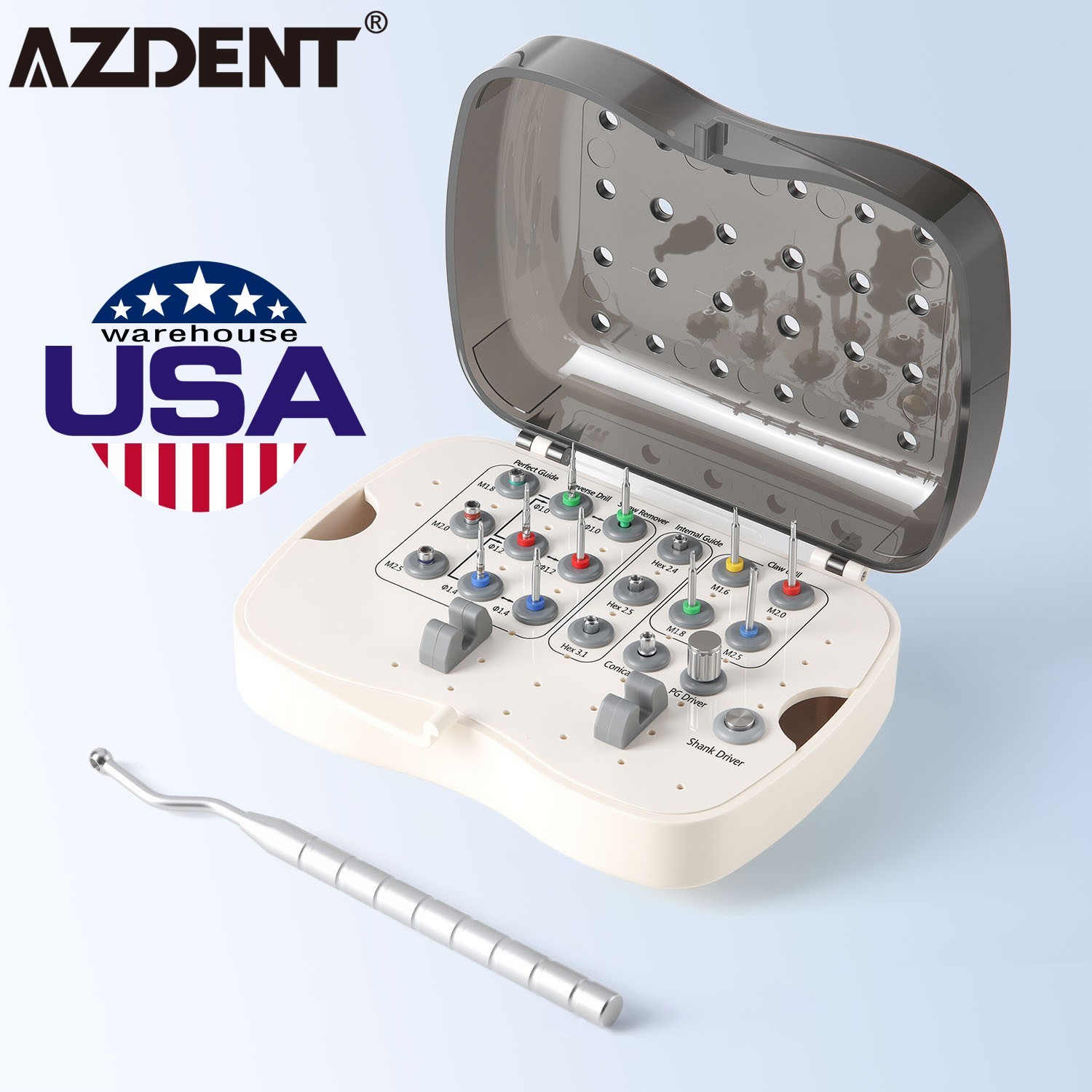 Dental Implant Fractured Screw Removal Kit SR Repair Universal Instrument Tool