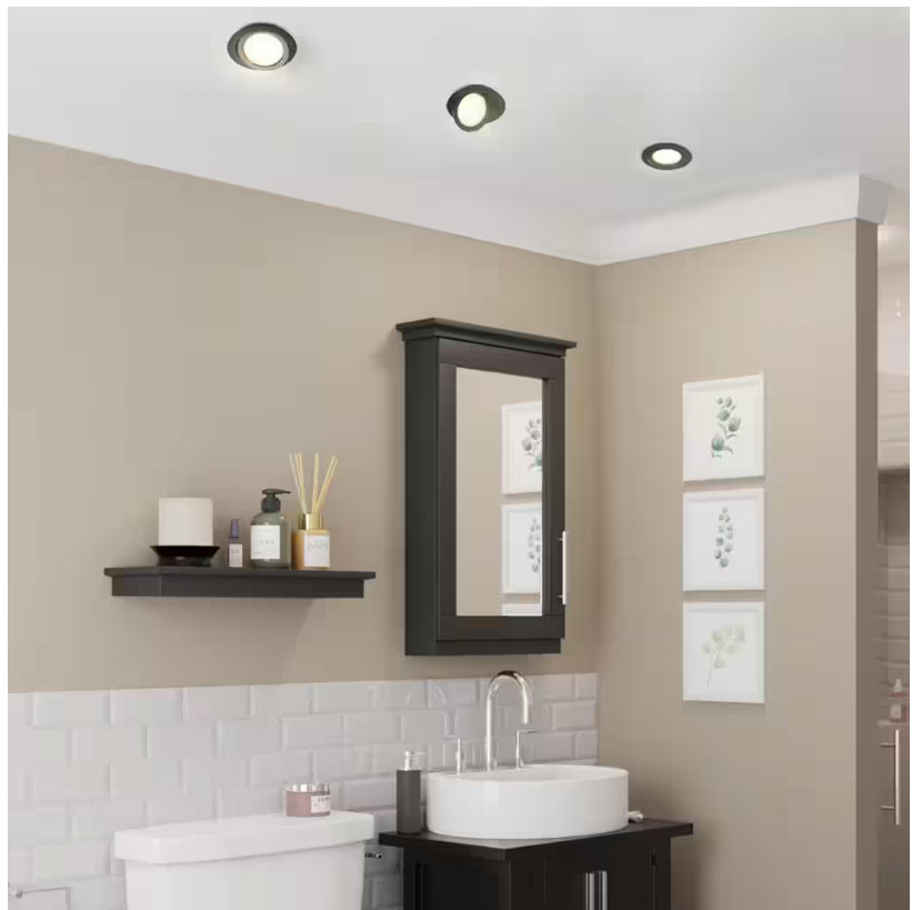CE Directional Integrated LED 6 in Round Adj Color Temp Canless Recessed Light