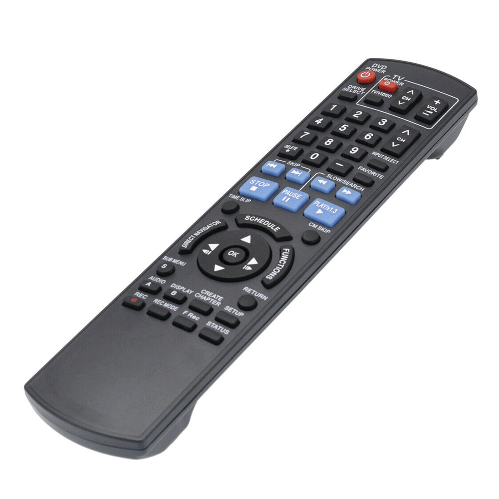 N2QAYB000197 Replace Remote Control for Panasonic DVD Player DMR-EZ37V DMREZ485D