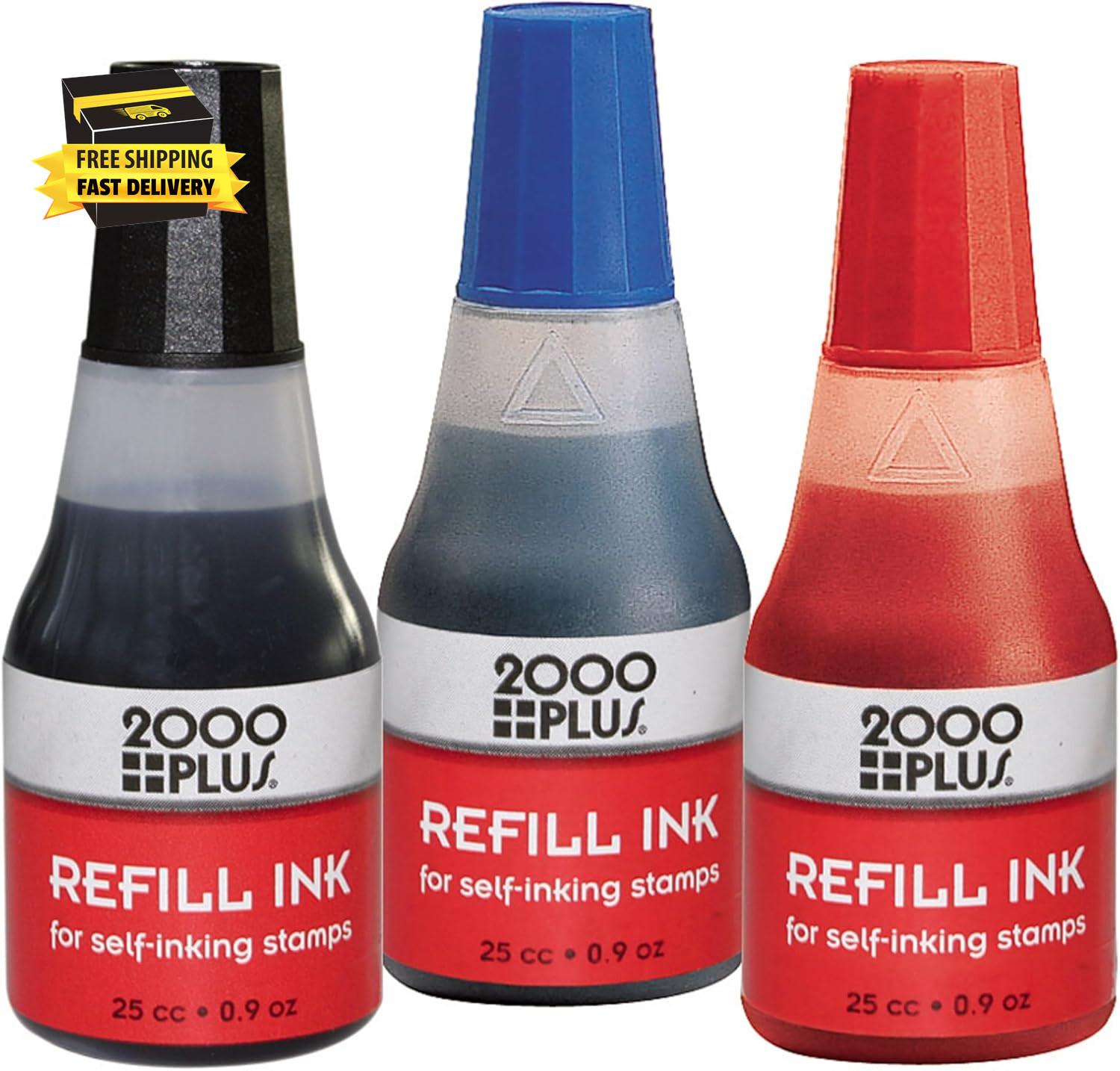 2000Plus Refill Ink for Self-Inking Stamps, 25Cc (0.9 Oz) Squeeze Bottle, Blue -