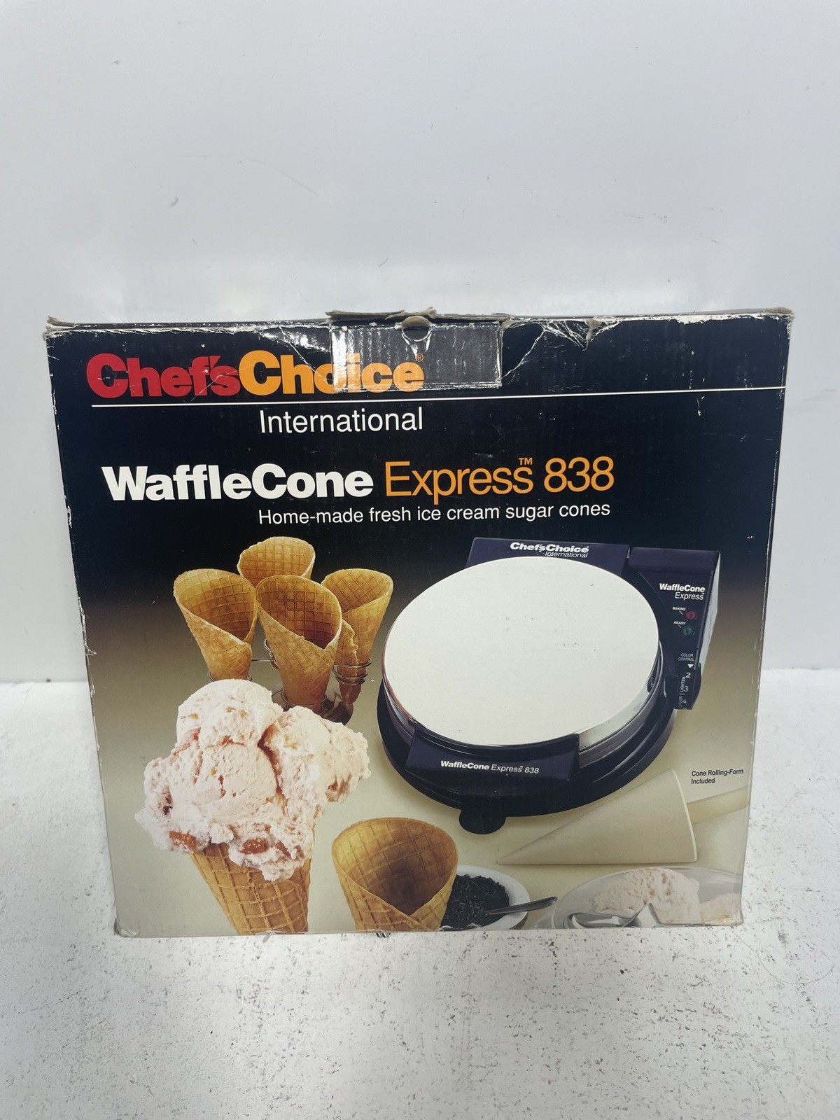 Chef’s Choice International Waffle/Sugar Ice Cream Cone Maker Express 838