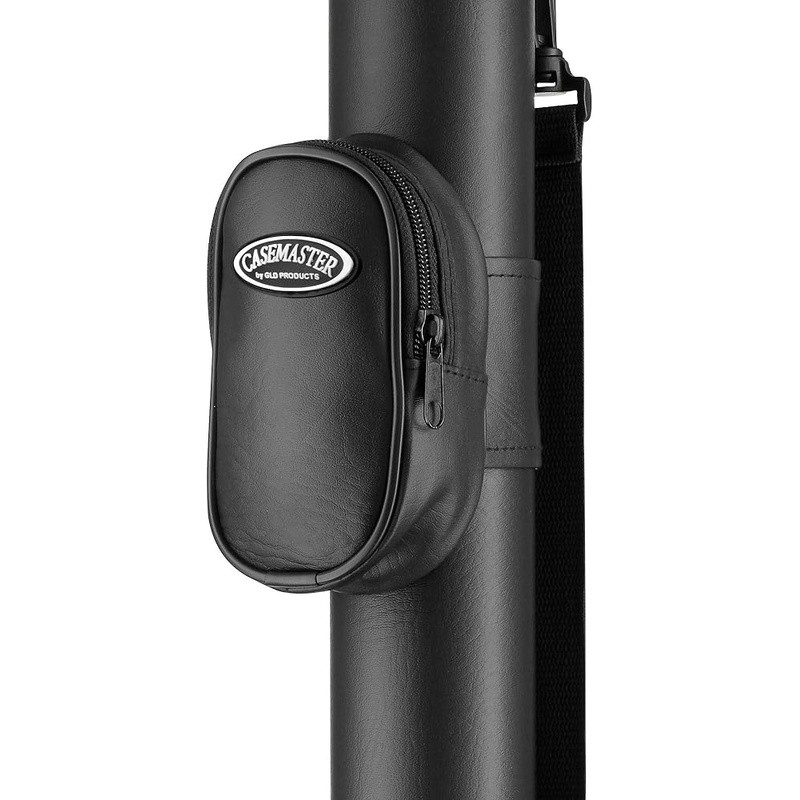 Durable Leatherette Pool Cue Case W/ Impact-Resistant Lining & Accessory Pocket