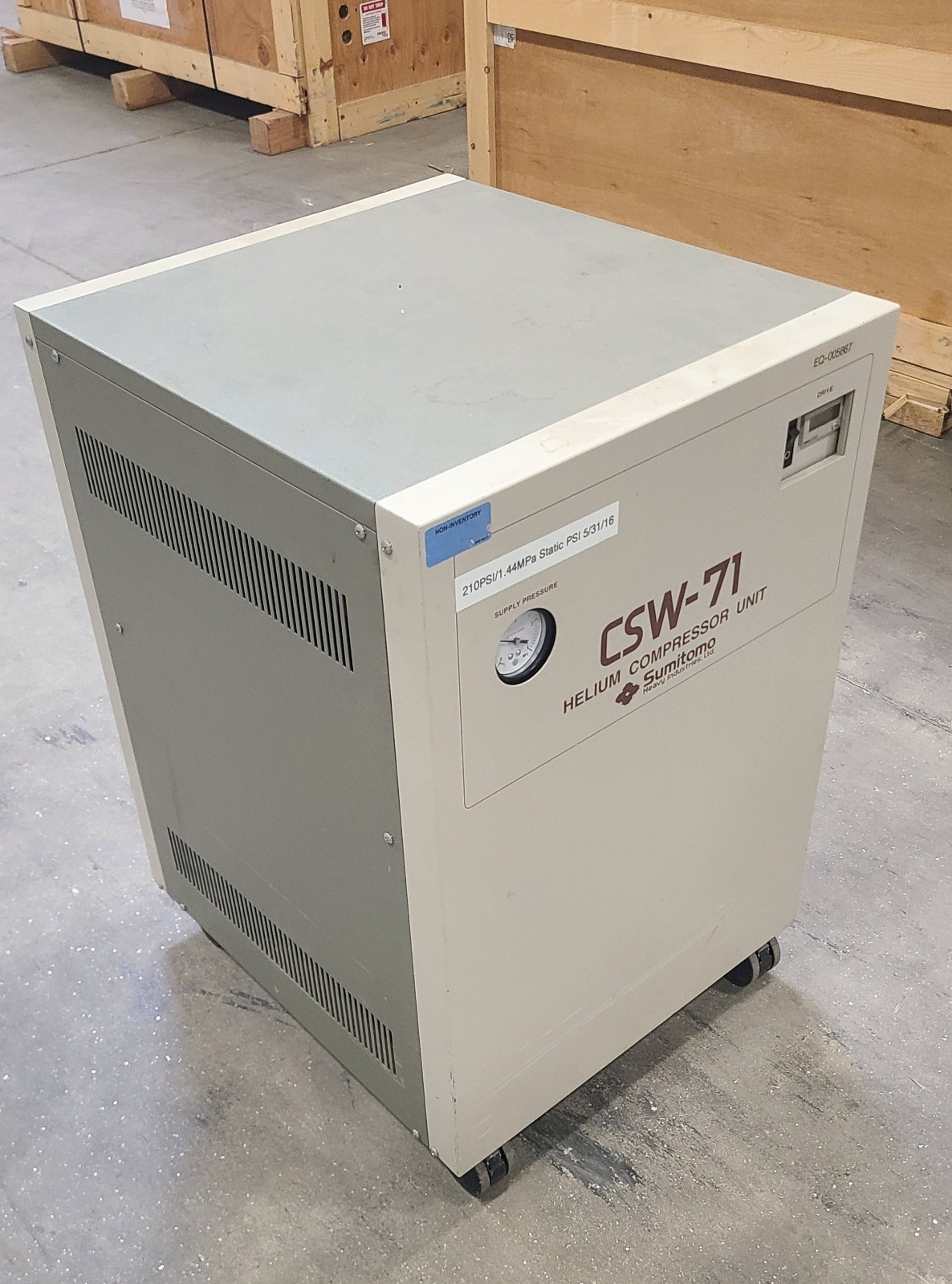 Sumitomo Cryo Compressor CSW-71D Cooler SRDK Helium