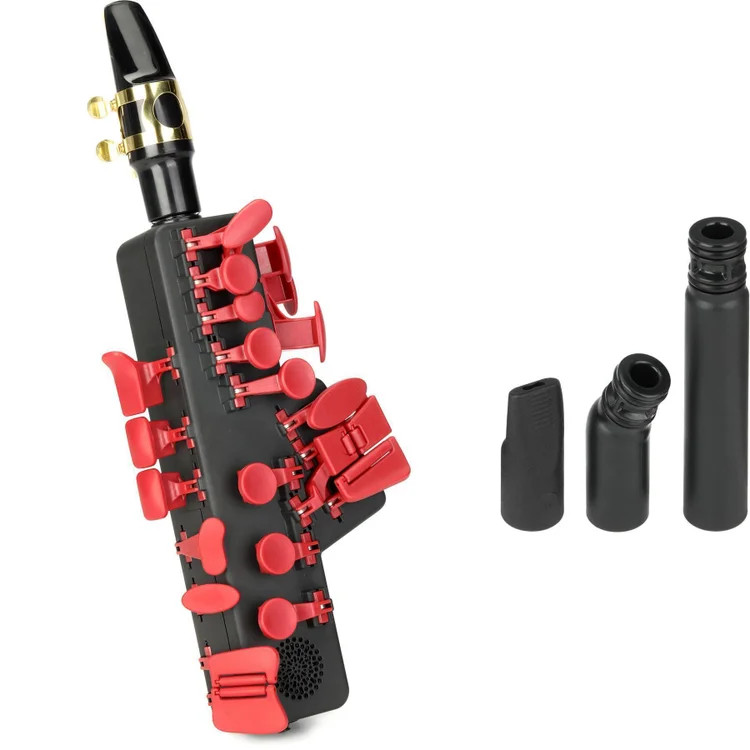 Odisei Music Travel Sax 2 Wind Synth/Controller with Accessory Pack - Red Brick