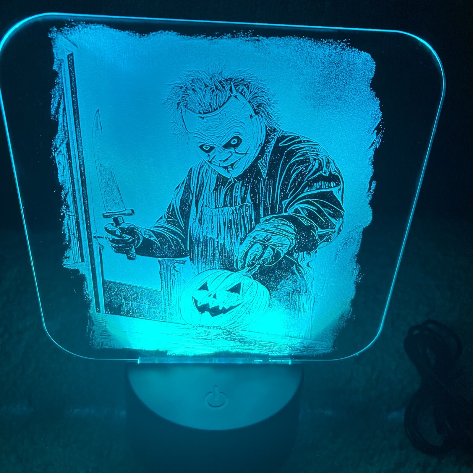 Scary Halloween Custom Made Color Changing LED Night Light Lamp With Remote