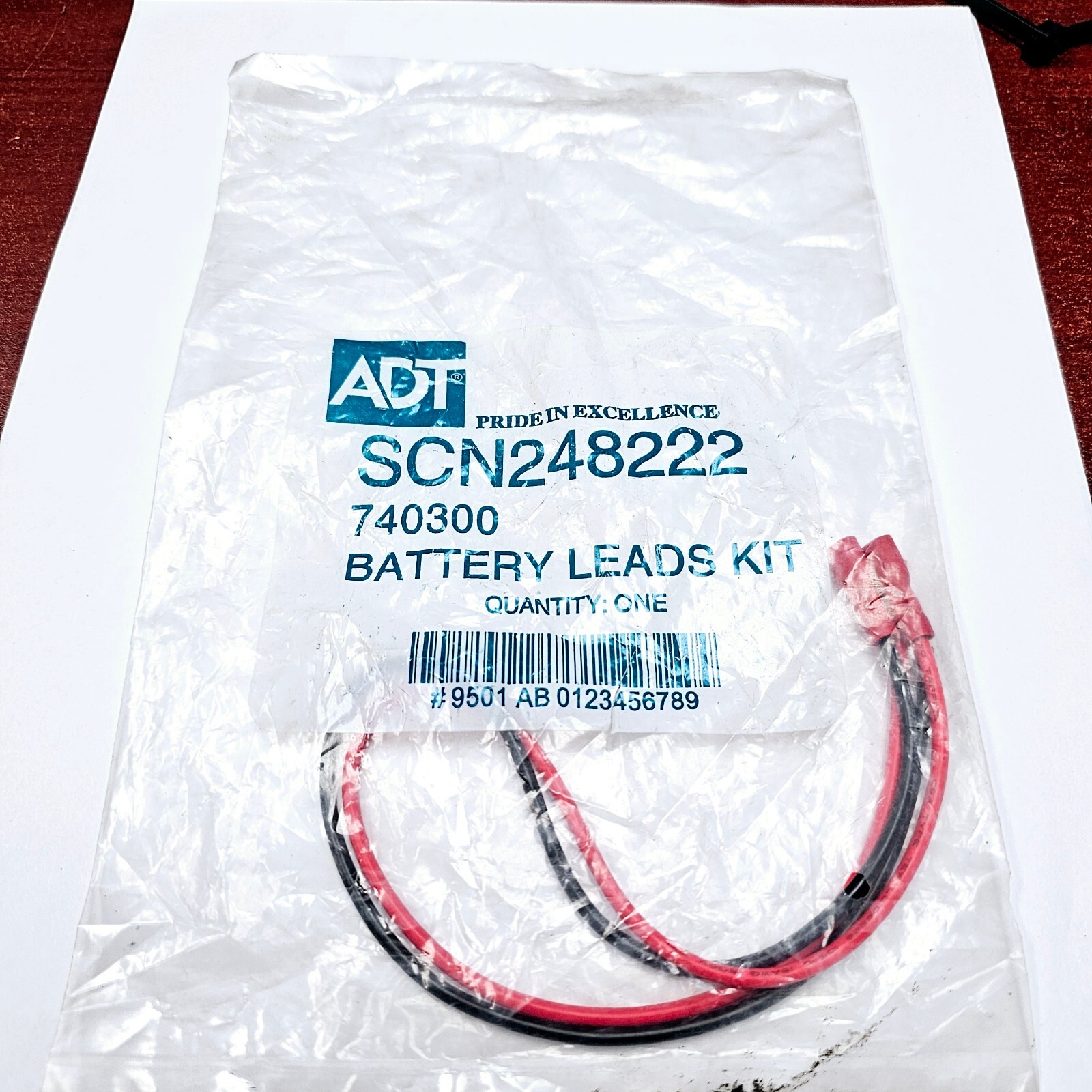 ADT SCN248222 (740300) Battery Leads Kit NEW (Sealed)
