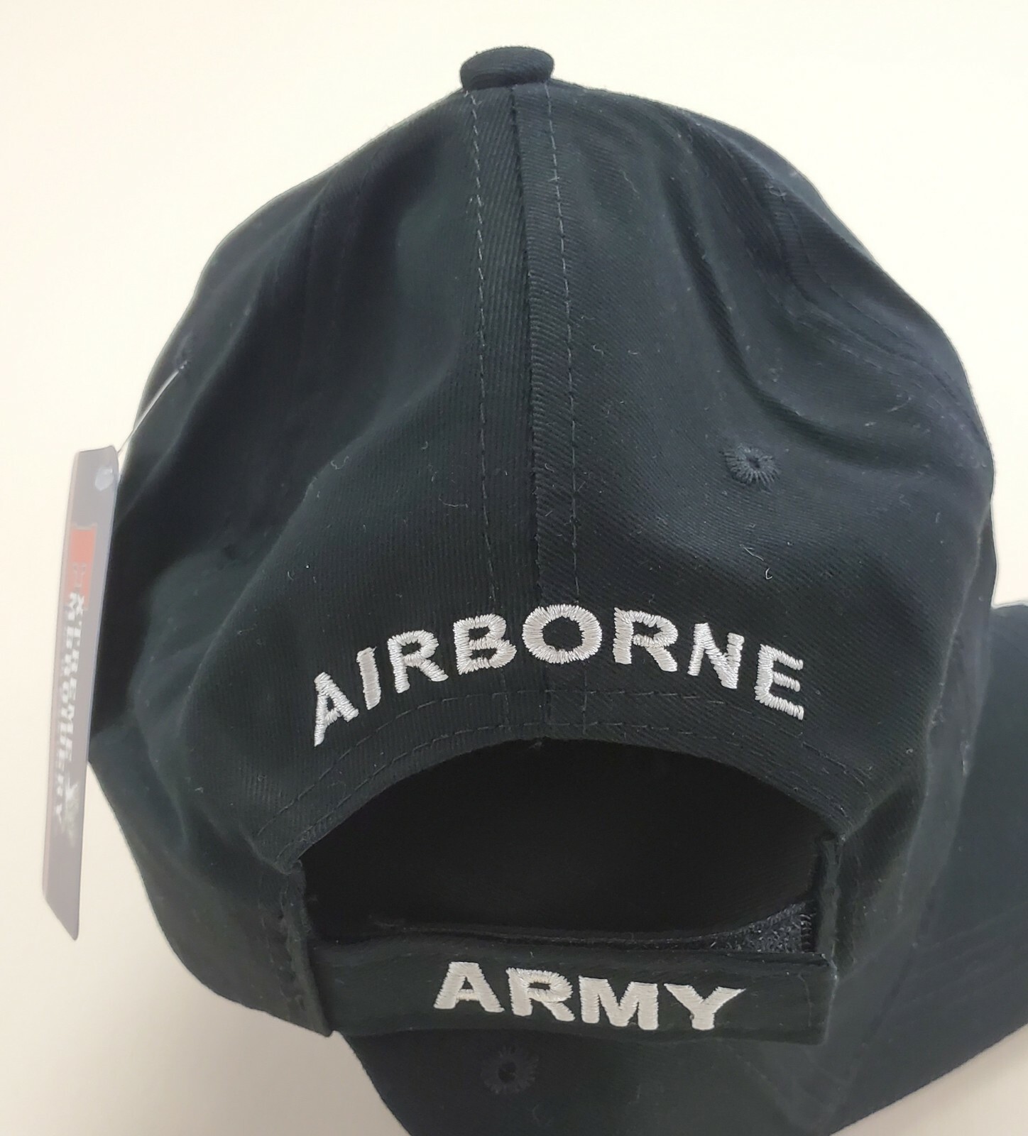 U.S. Army Airborne Wings Black Adjustable Cap