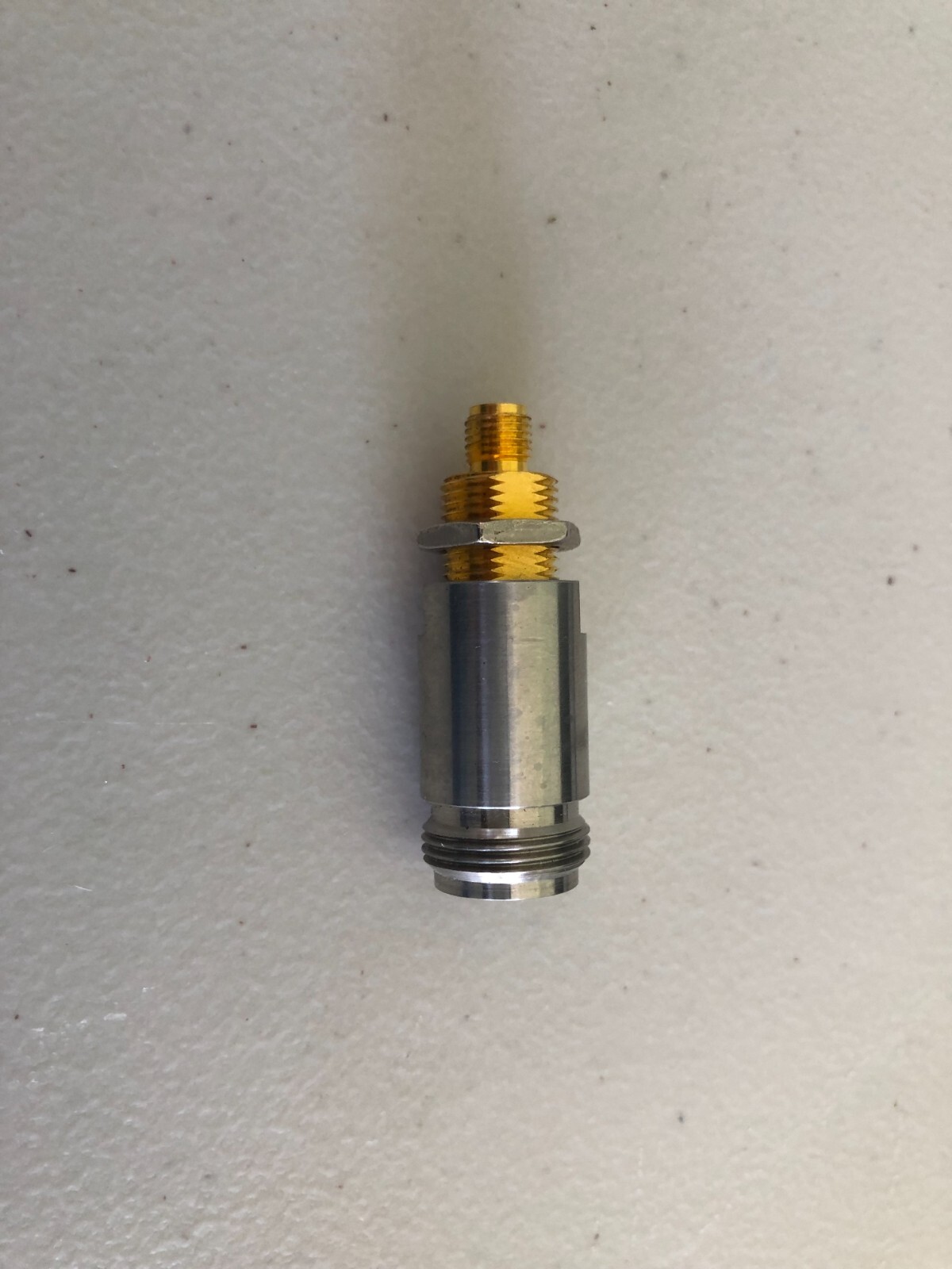 HP/Agilent Front Panel N(f) to SMA(f) Nut Bulkhead Mount RF Adapter Connector