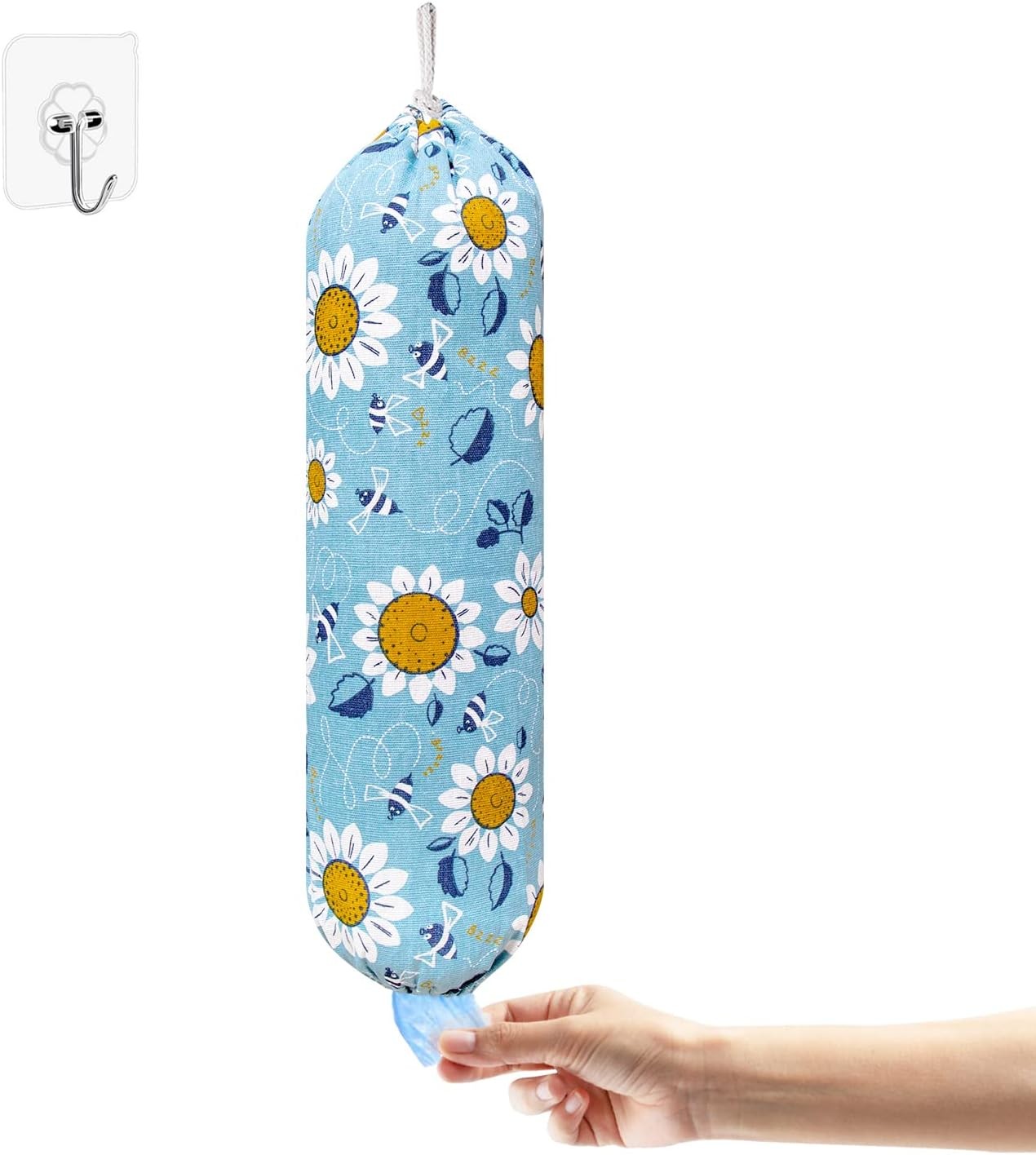 Plastic Bag Holder Wall Mount Plastic Bag Organizer Washable Large Grocery Bag