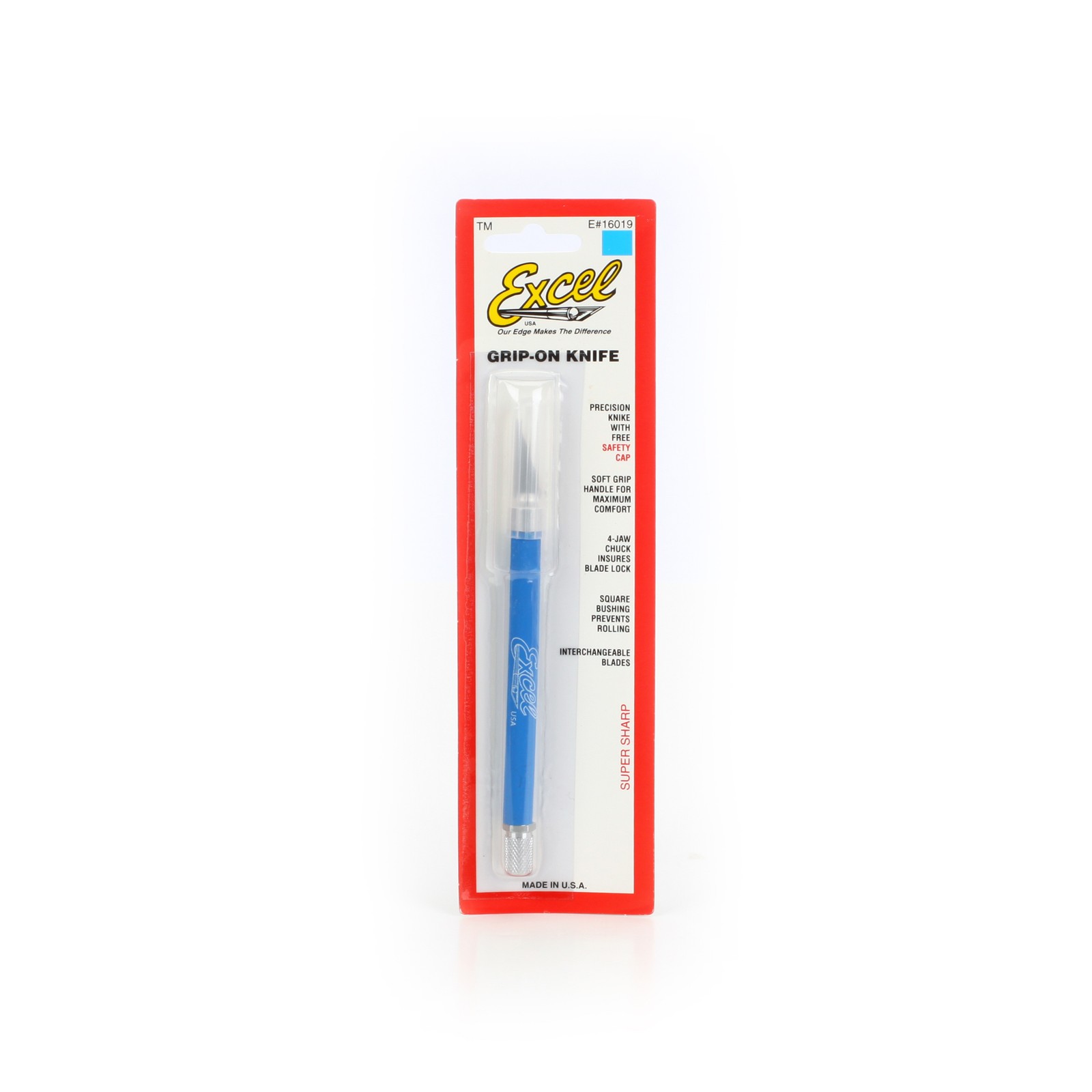 Excel Hobby Blade Corp Grip-On Knife Blue EXL16019 Knives/Blades