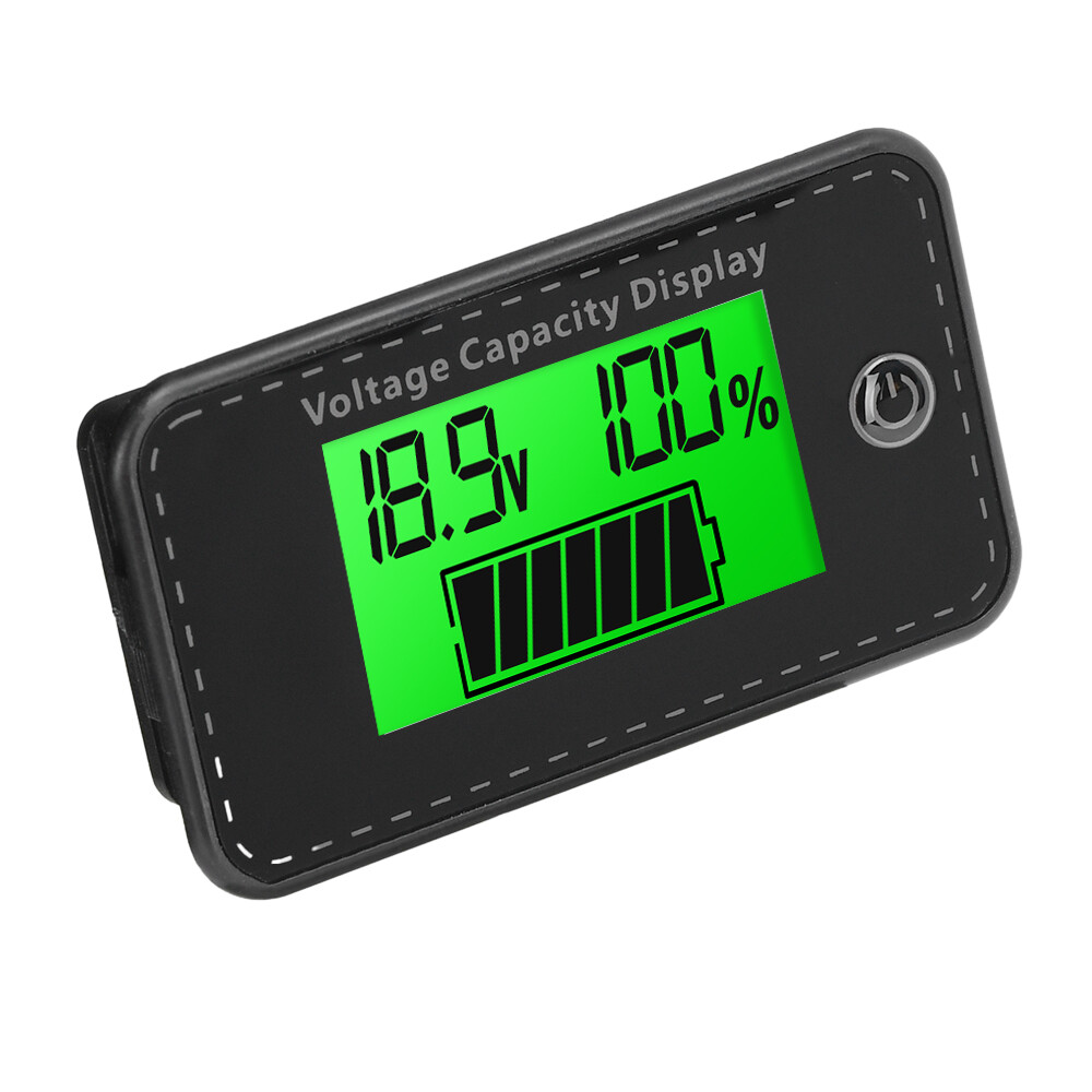 LCD Digital Battery Capacity Indicator DC 5-100V Voltmeter Voltage Meter Gauge