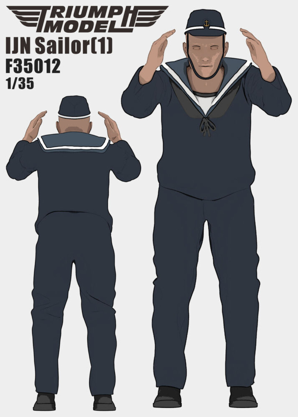 Triumph Model F35012 1/35 IJN Sailor (1) 3D Printed Model -