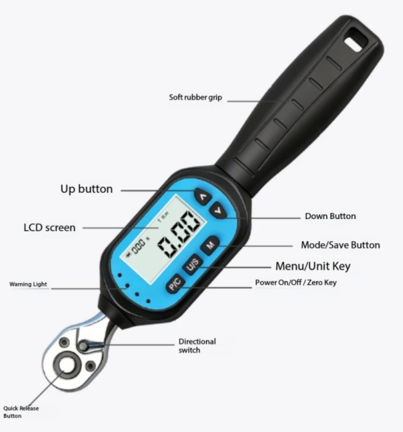High-Precision Adjustable-Jaw Tester for Electronic Digital Torque Wrenches