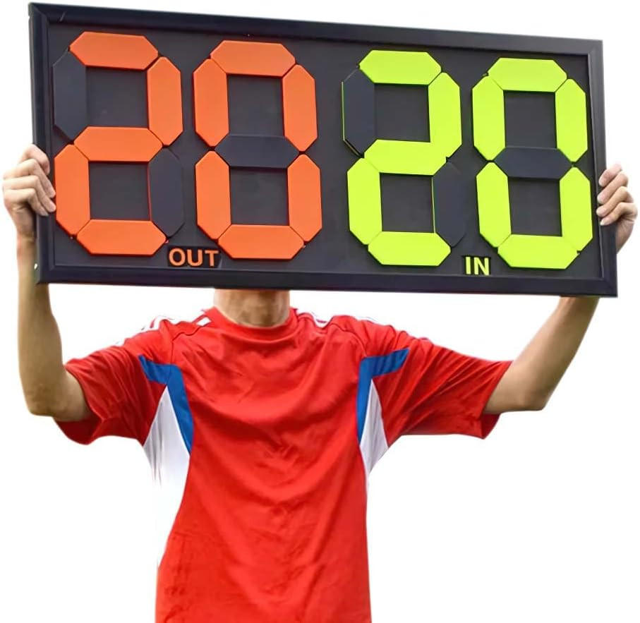 Football Soccer Substitution Board Double Side Display for Change Player and Add