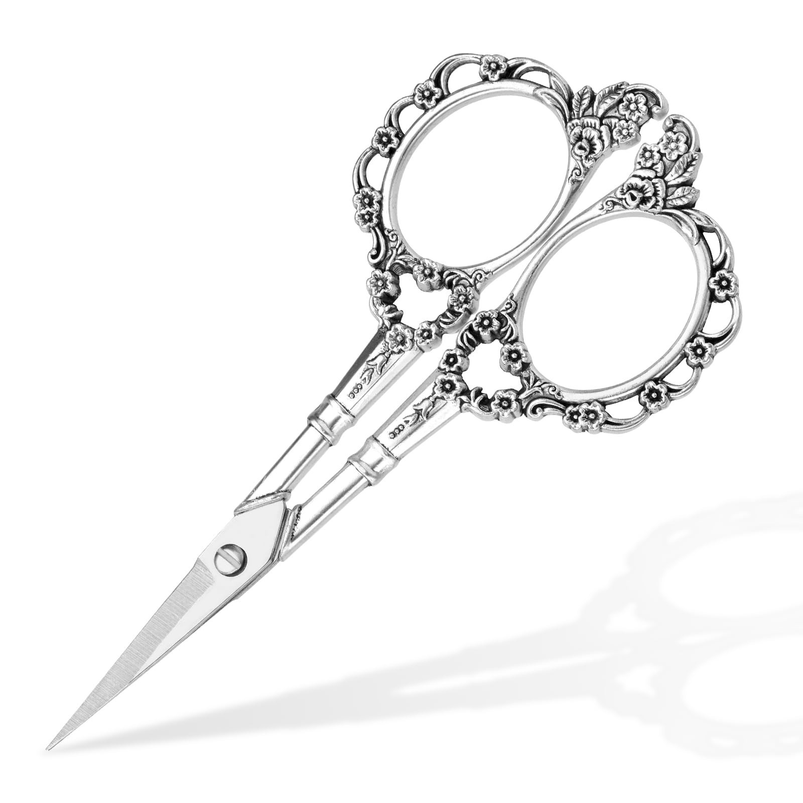 Embroidery Scissors, Vintage Plum Scissors, Cute 4.4inch Vintage European Sty...