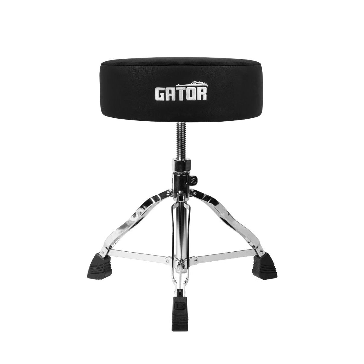 Gator Spindle Round Seat Drum Throne Black
