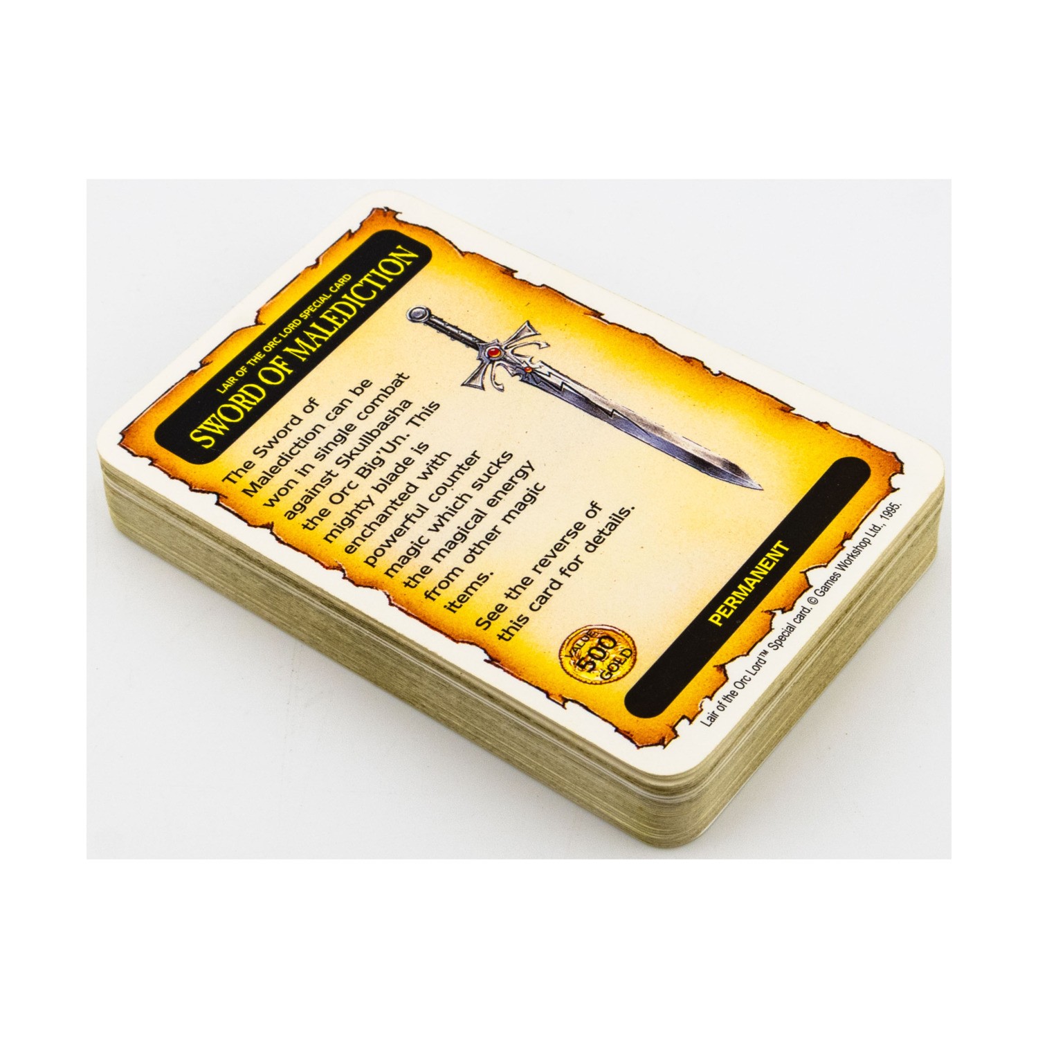 GW Warhammer Quest Lair of the Orc Lord - Cards Only! VG+