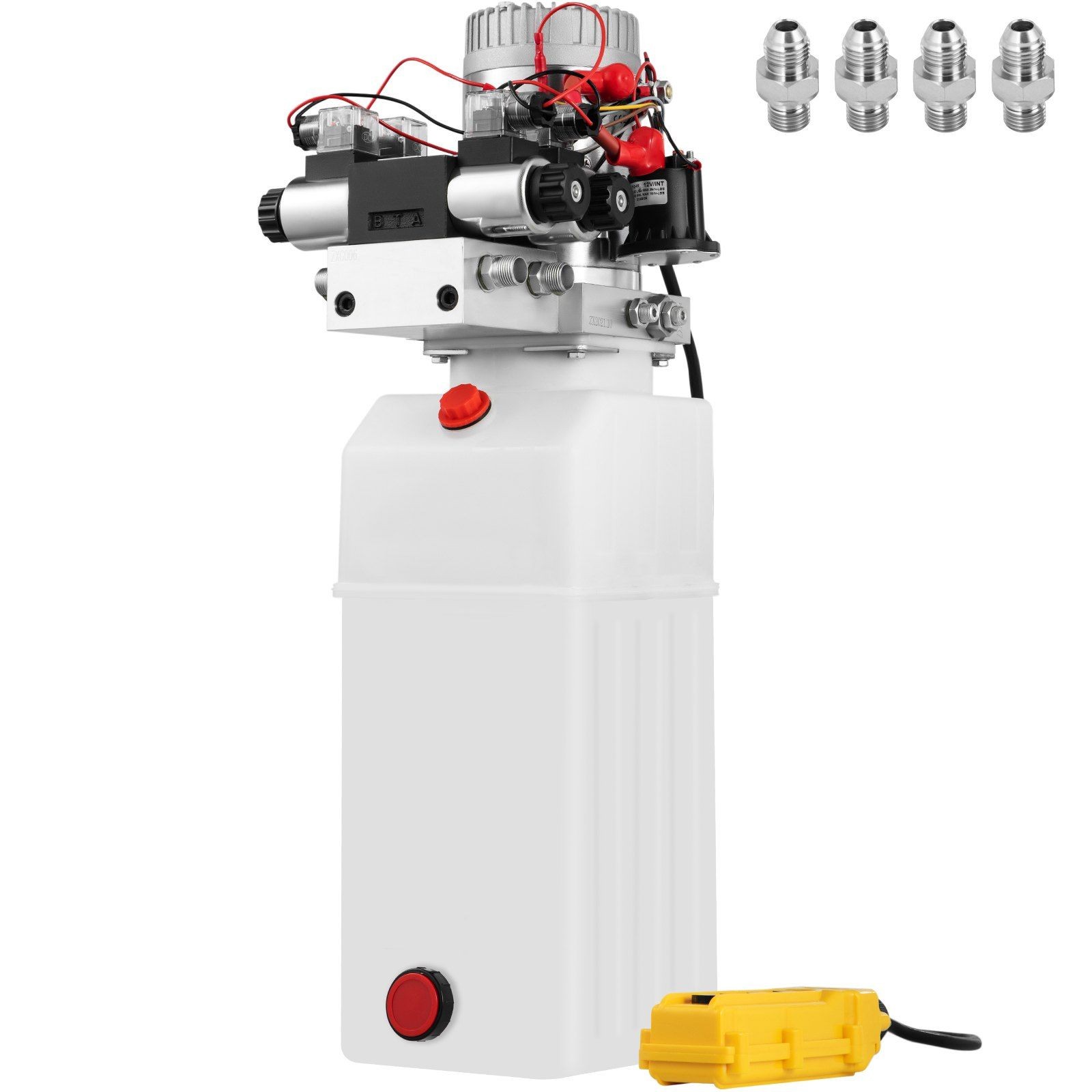 Electric Hydraulic Pump: 12V, 8L, 3200 PSI, Dual Action
