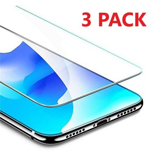 3-Pack Tempered Glass Screen Protector for Apple iPhone 14 13 12 11 Pro Max XR X