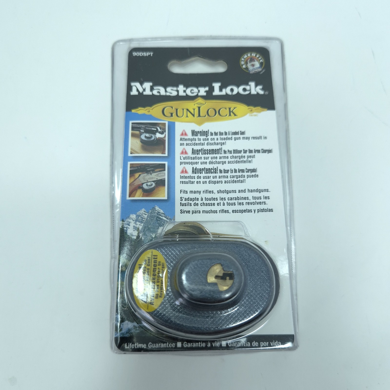 Master Lock 90DSPT Gun Trigger Lock SAFTEY Handgun Two Keys
