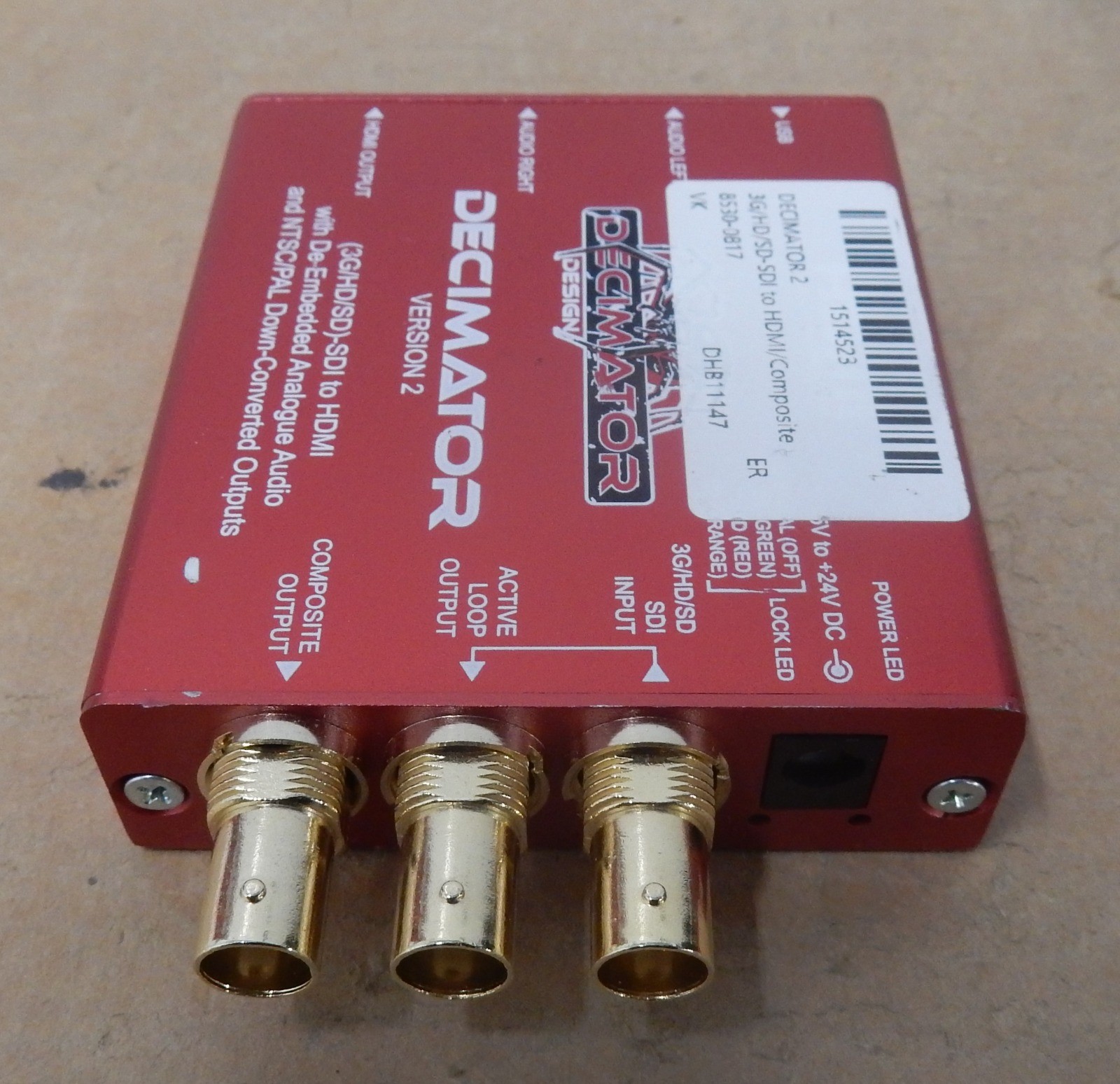 DECIMATOR 2 3G/HD/SD-SDI to HDMI/Composite Miniature Converter - No AC Adapter