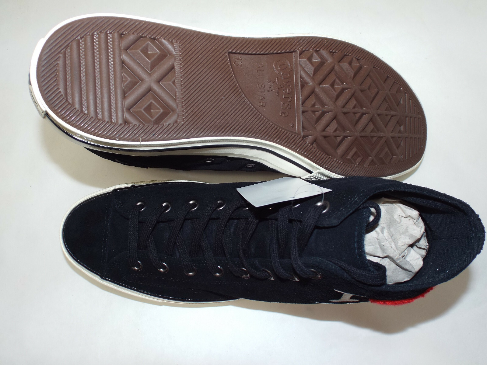 New Mens 12 Converse CTAS 70 Hi I Love NY Black Egret Shoes MSRP $100 161185c