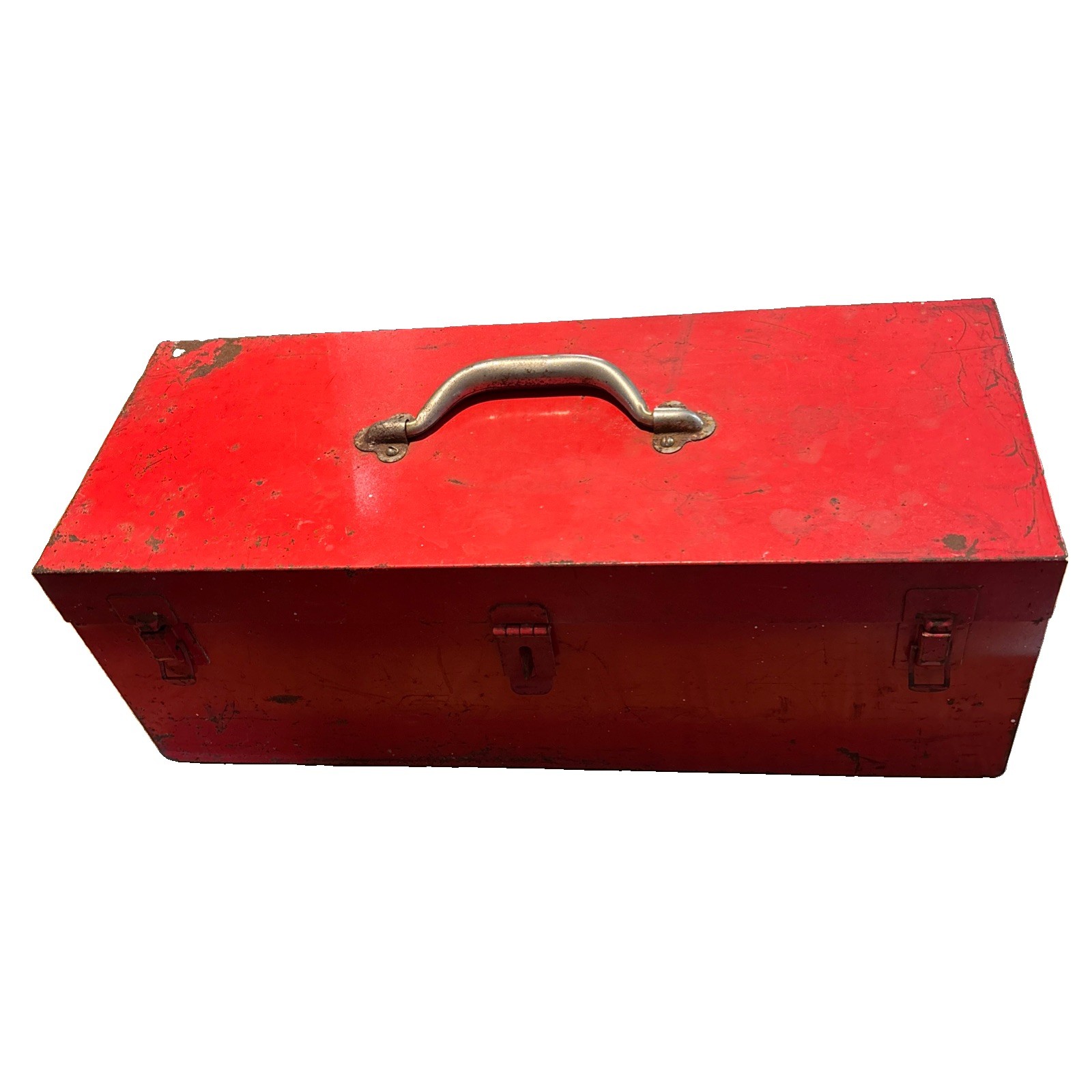 Snap-on KRA-25A Tool Box 20 in Red Metal With KTA-3A Tray Side Handles Vintage