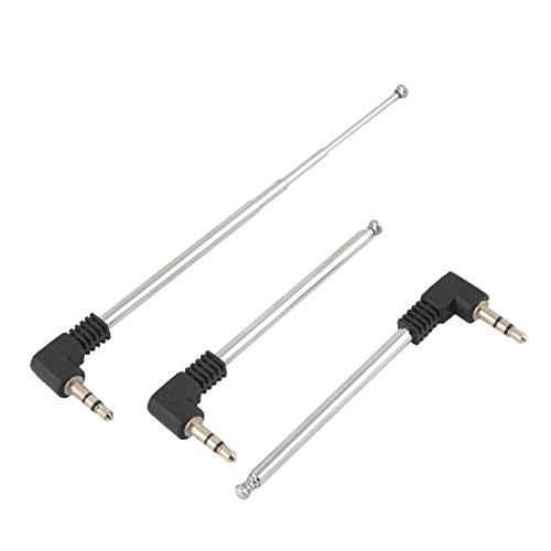 2 Pack Bluetooth Speaker Antenna Replacement Telescoping 3.5mm FM Radio