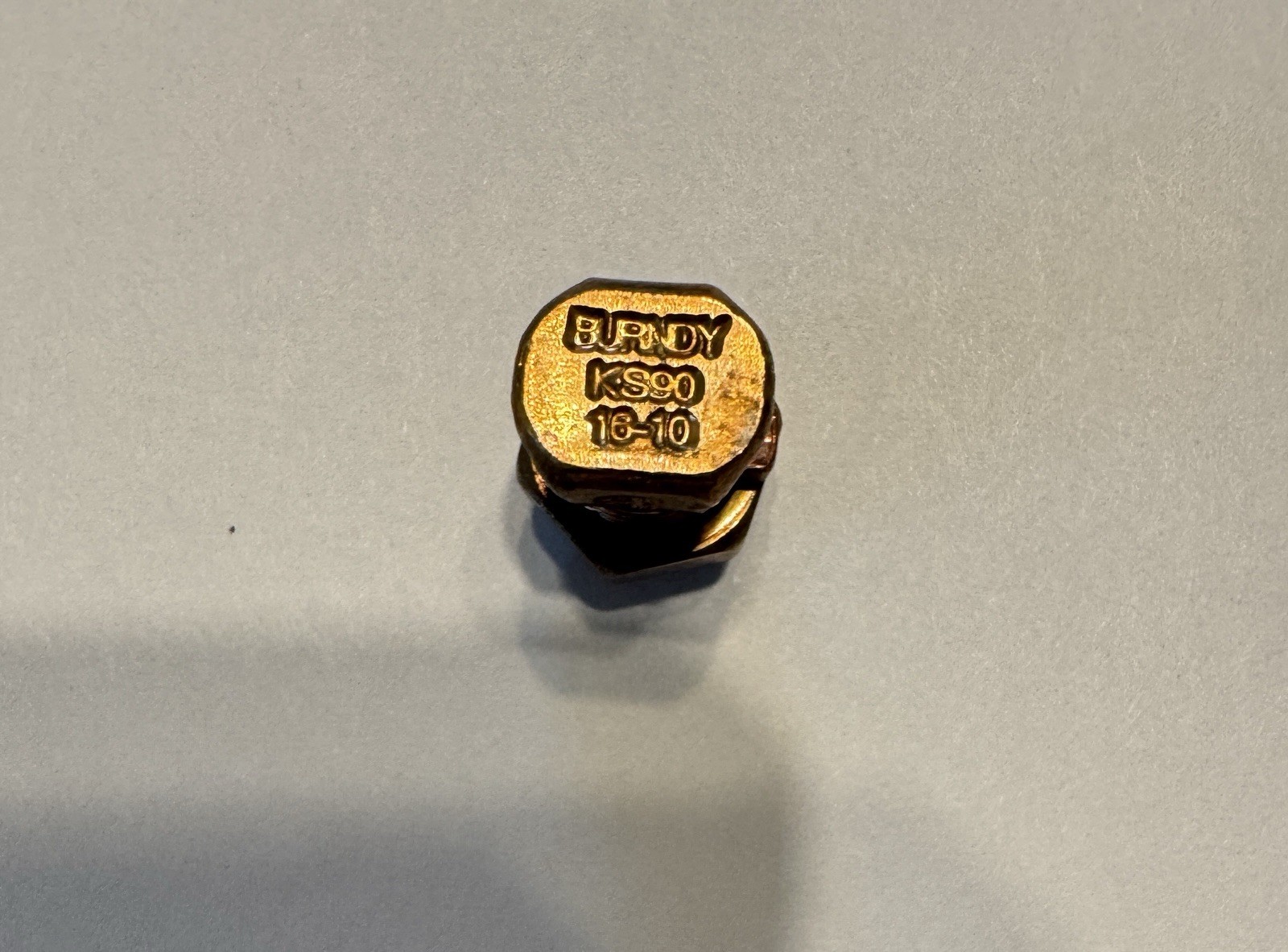 BURNDY KS90 SPLIT BOLT CONNECTION QTY 100