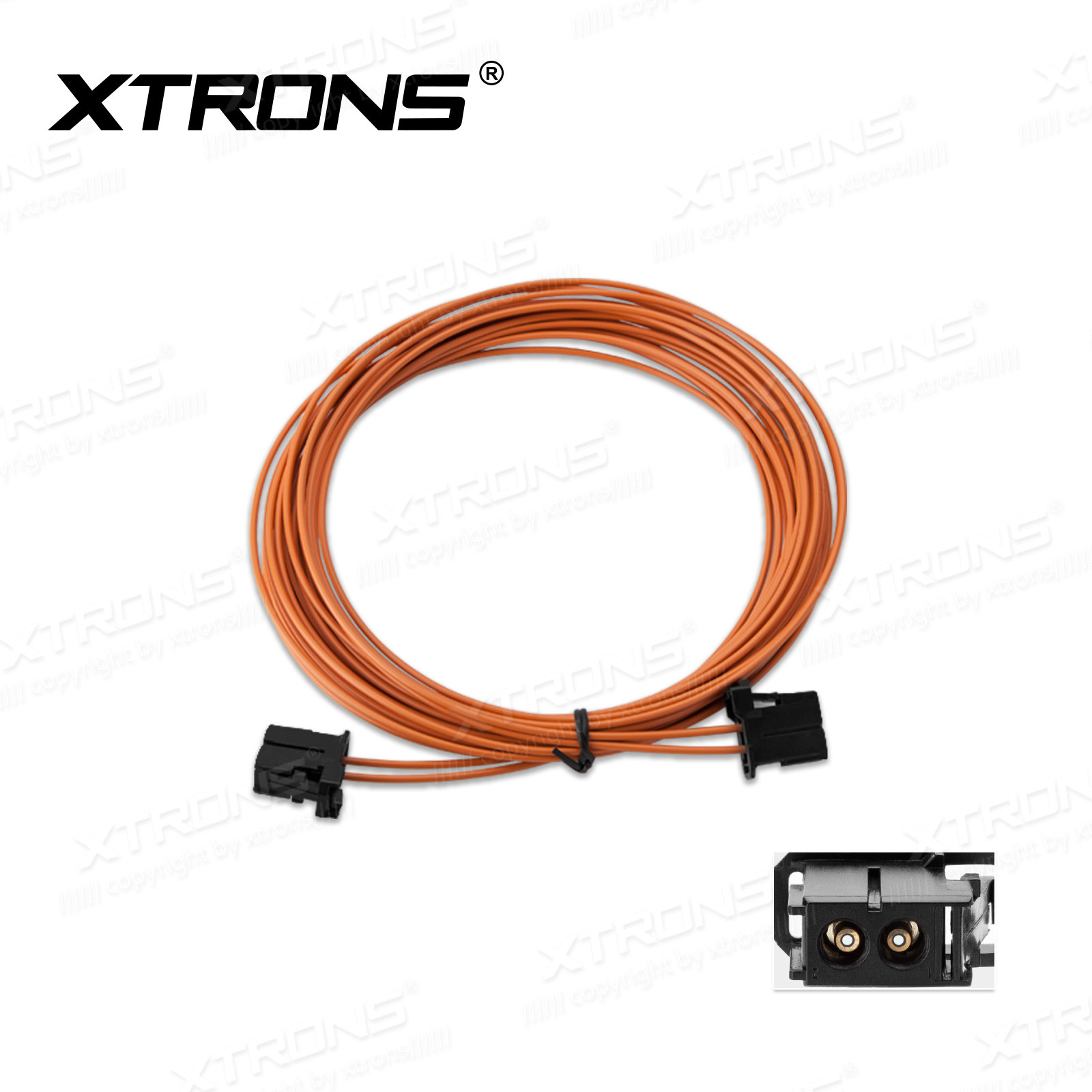 XTRONS For Mercedes/BMW/AUDI/VW 5m MOST Fiber Optic Extension Cable Male to Male