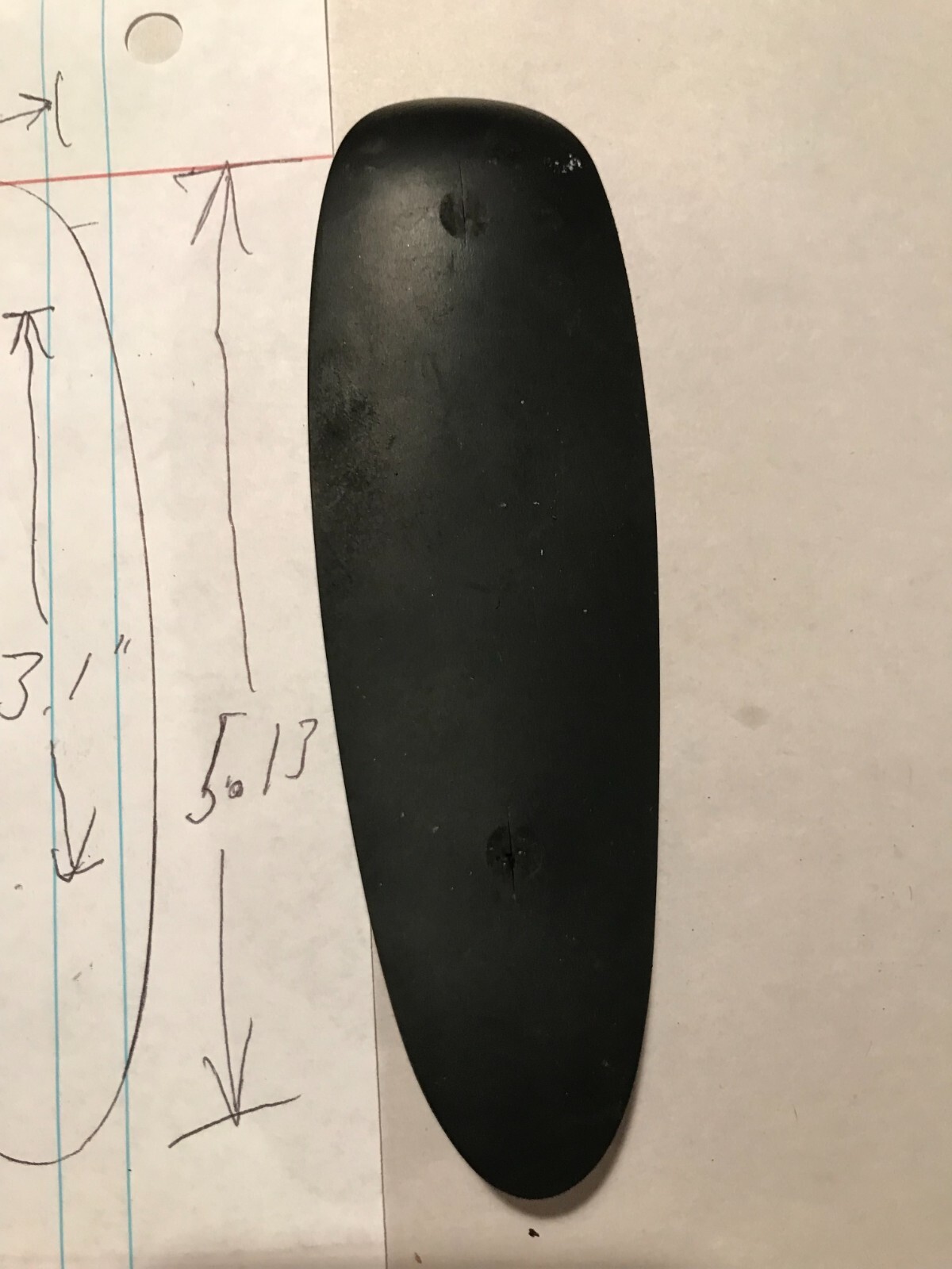 Hard Rubber Rifle Recoil Pad