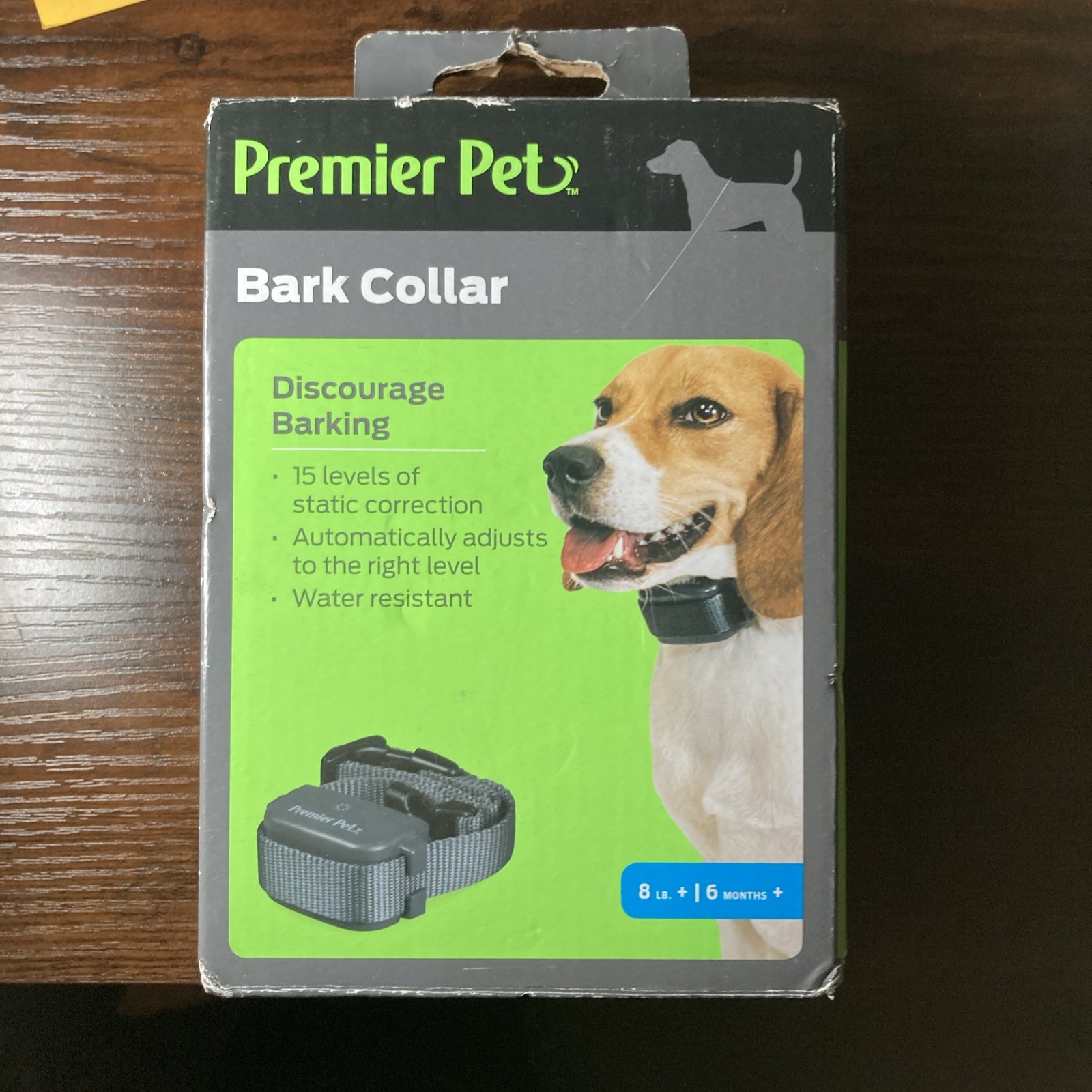 Premier Pet Bark Collar GBC00-16925 for 8lb + Up to 6 Months + Open Box