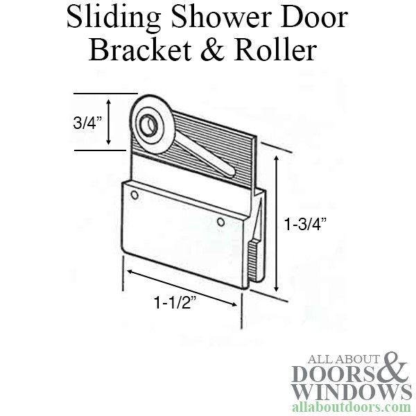 Oval Roller with Bracket 3/4" Roller Width