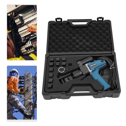 Hydraulic Crimping Tool Kit Electric Lug Crimper Wire Lugs Crimping Kit 11 Molds