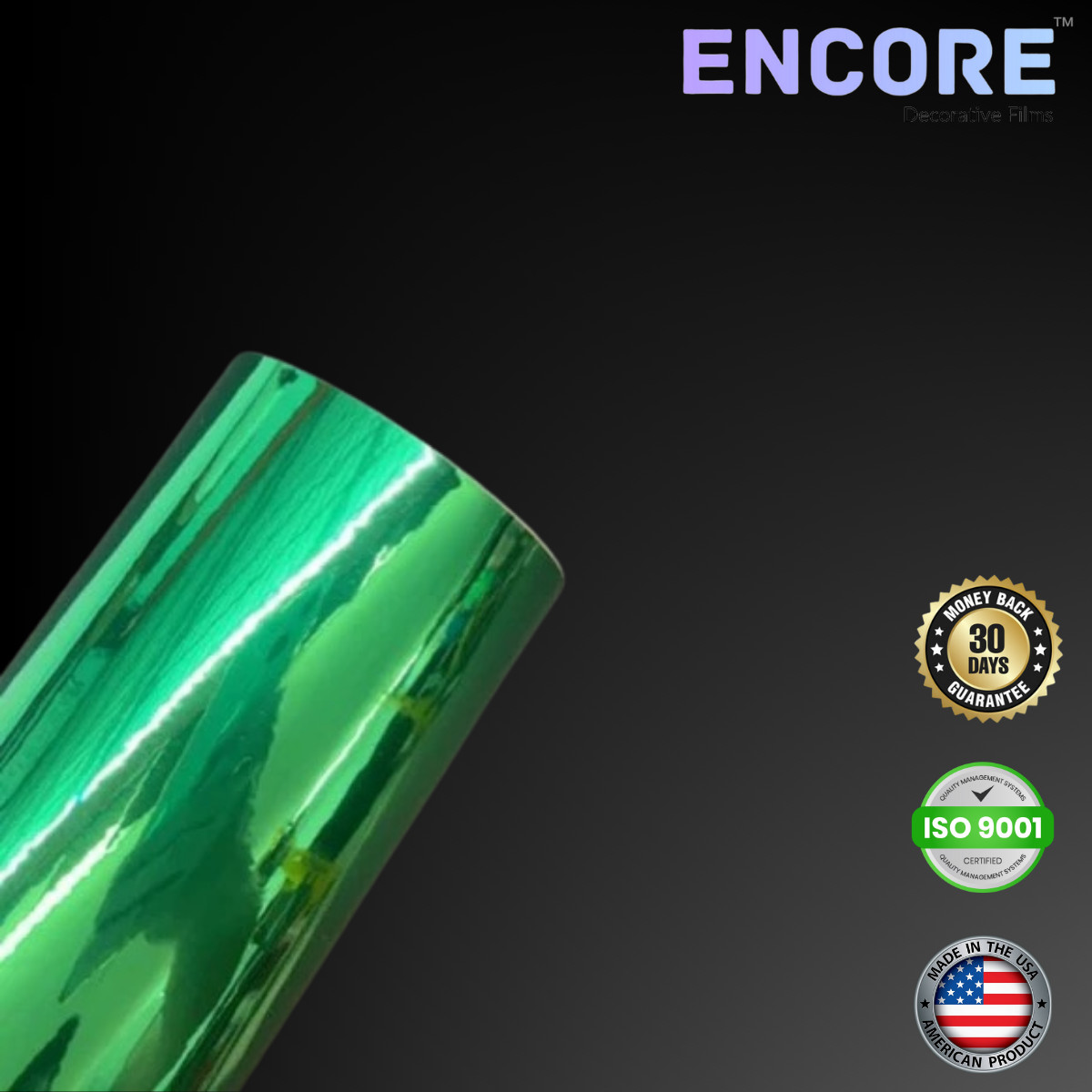 Encore® EFX21 Mirror Green Adhesive Vinyl for Decals/Stickers - MADE IN USA