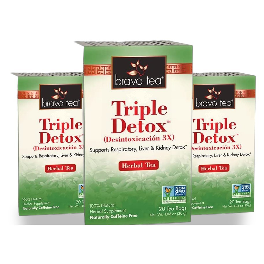 Bravo Tea Triple Detox Herbal 20 Bags 3 Pack