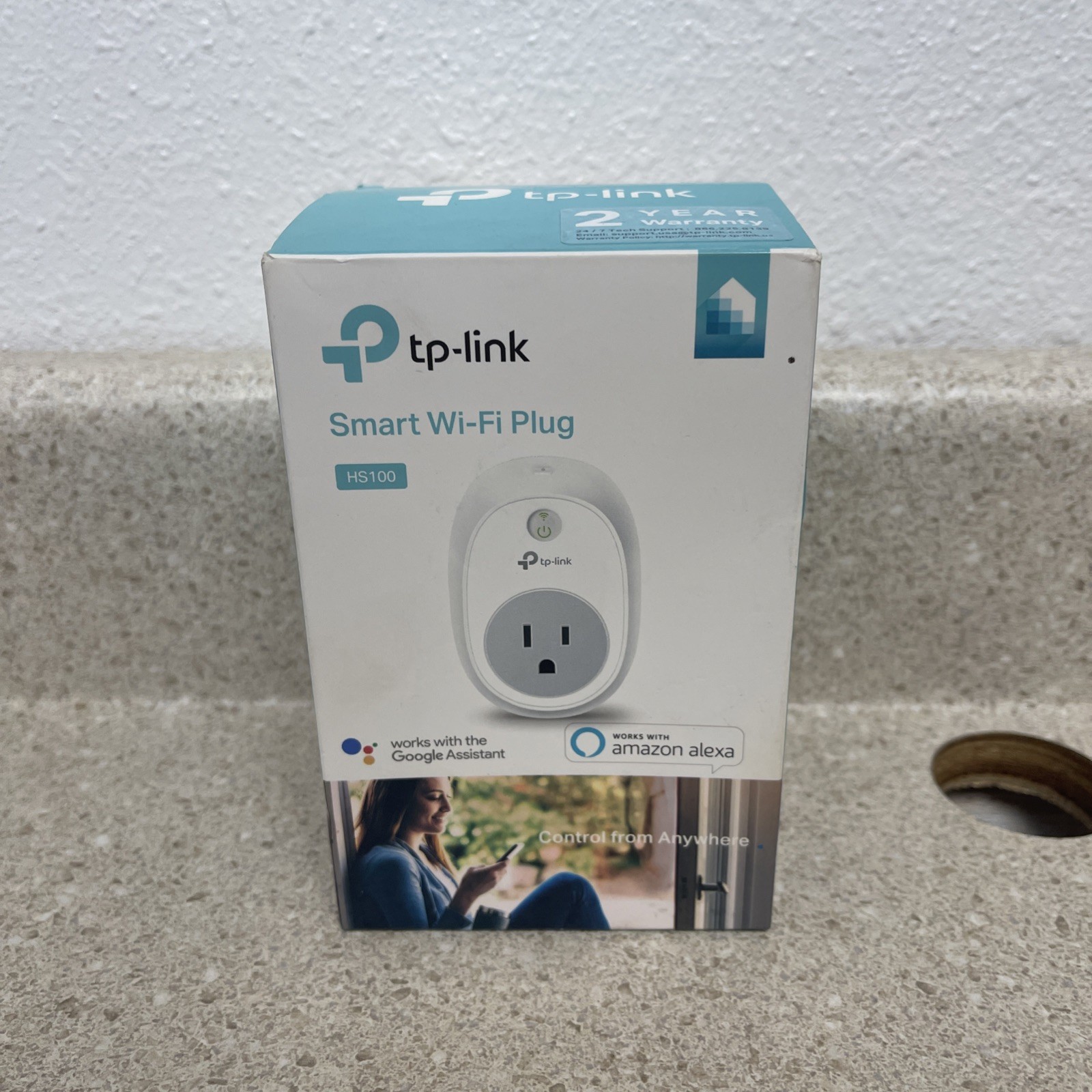 TP-Link HS100 Smart Wi-Fi Plug Works with Alexa Google Home