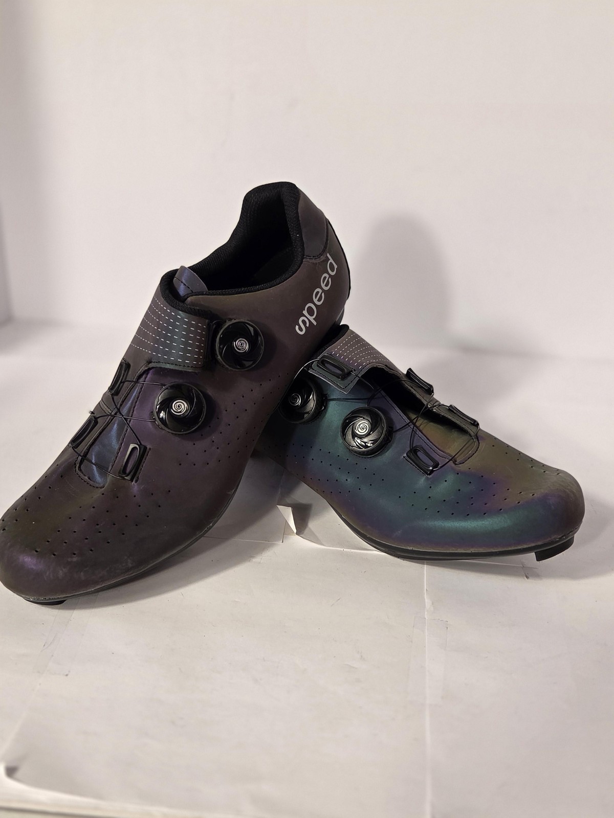 Speed Cycling Shoes Mens EU 45 Multicolor 3-Bolt Road Bike Clipless Dial