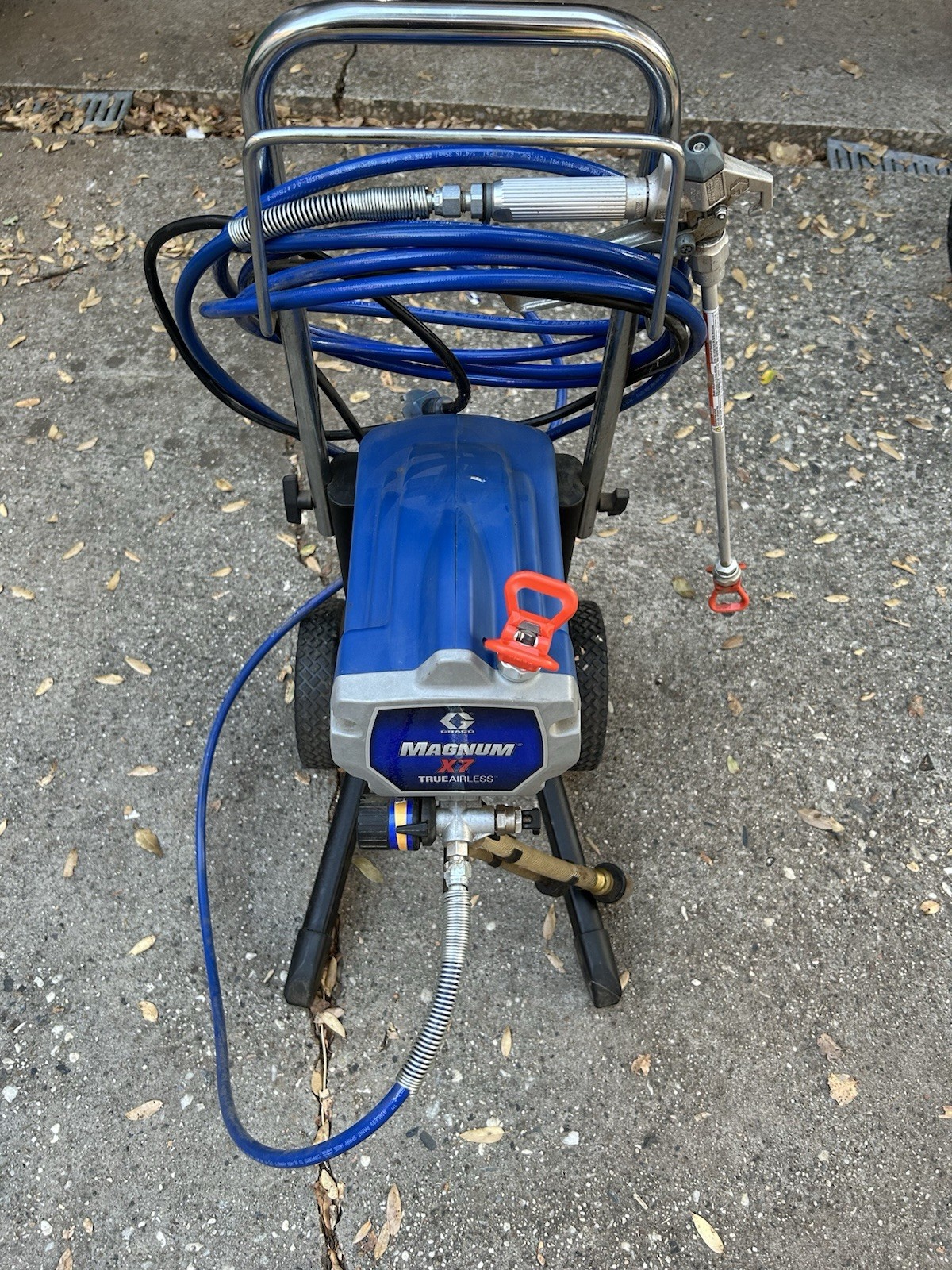 GRAYCO MAGNUM X7 AIRLESS SPRAYER w/ HOSE & GUN & Wand Used Once