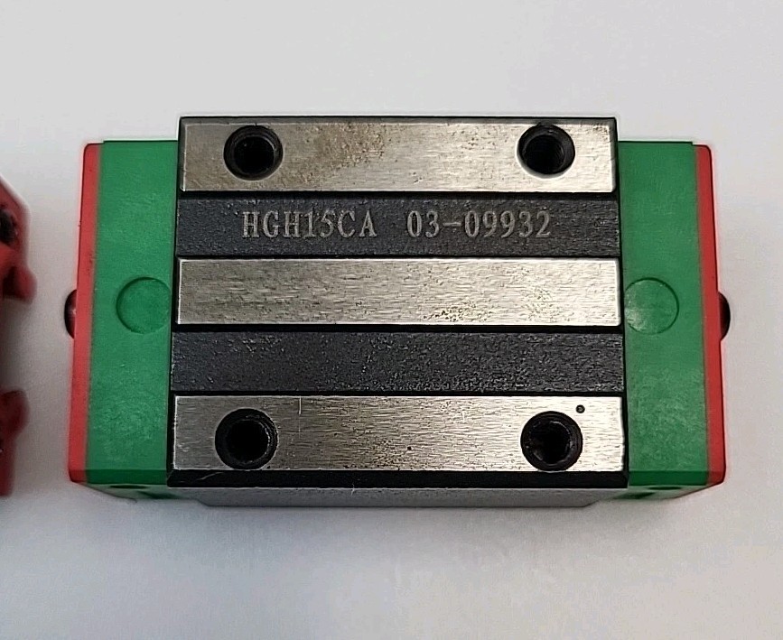 HGH15CA Linear Rail Sliding Block Bearing Steel Rail Carriage Lot Of 4