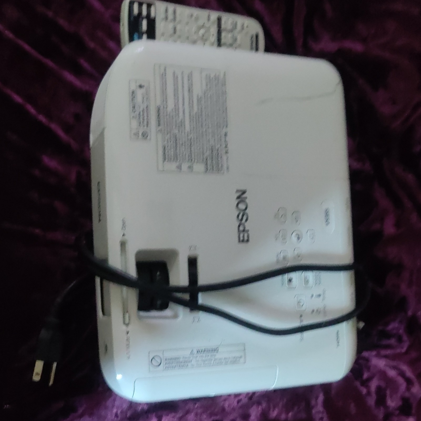 Epson VS355 3LCD SVGA 3300 ANSI 12000:1 HDMI USB VGA White Projector
