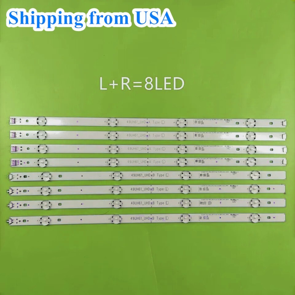 LED Backlight For LG 49UH603V 49UH6090 49UH6100 49UH6109 49UH61-UHD-A B 49UH6030