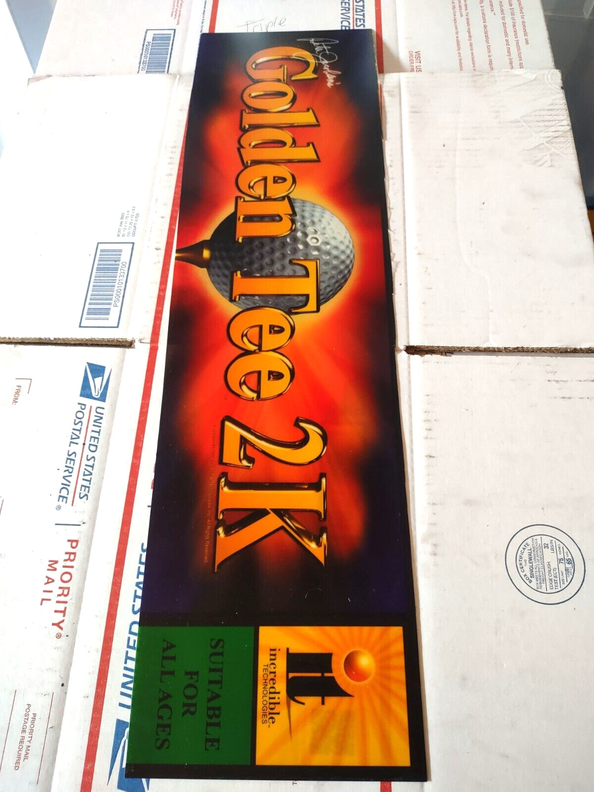 golden tee 2k arcade marquee #109