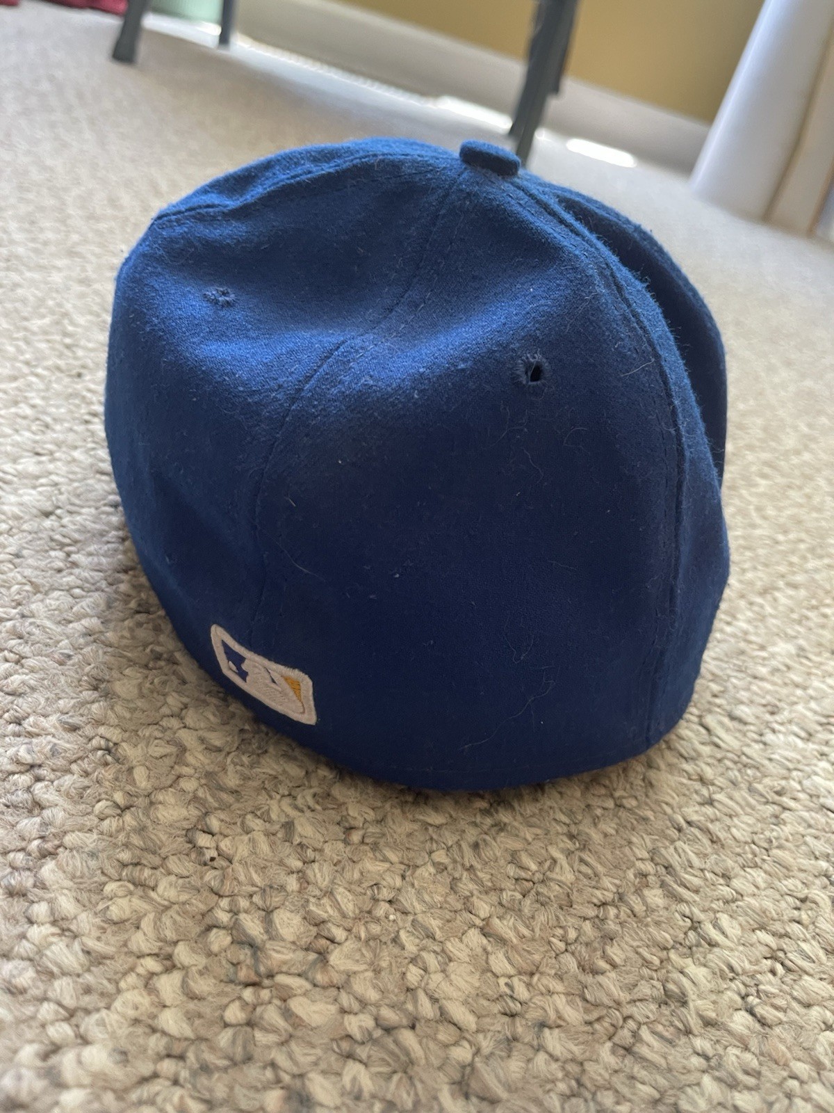Milwaukee Brewers New Era 59Fifty Throwback Baseball Hat Size 7 Blue