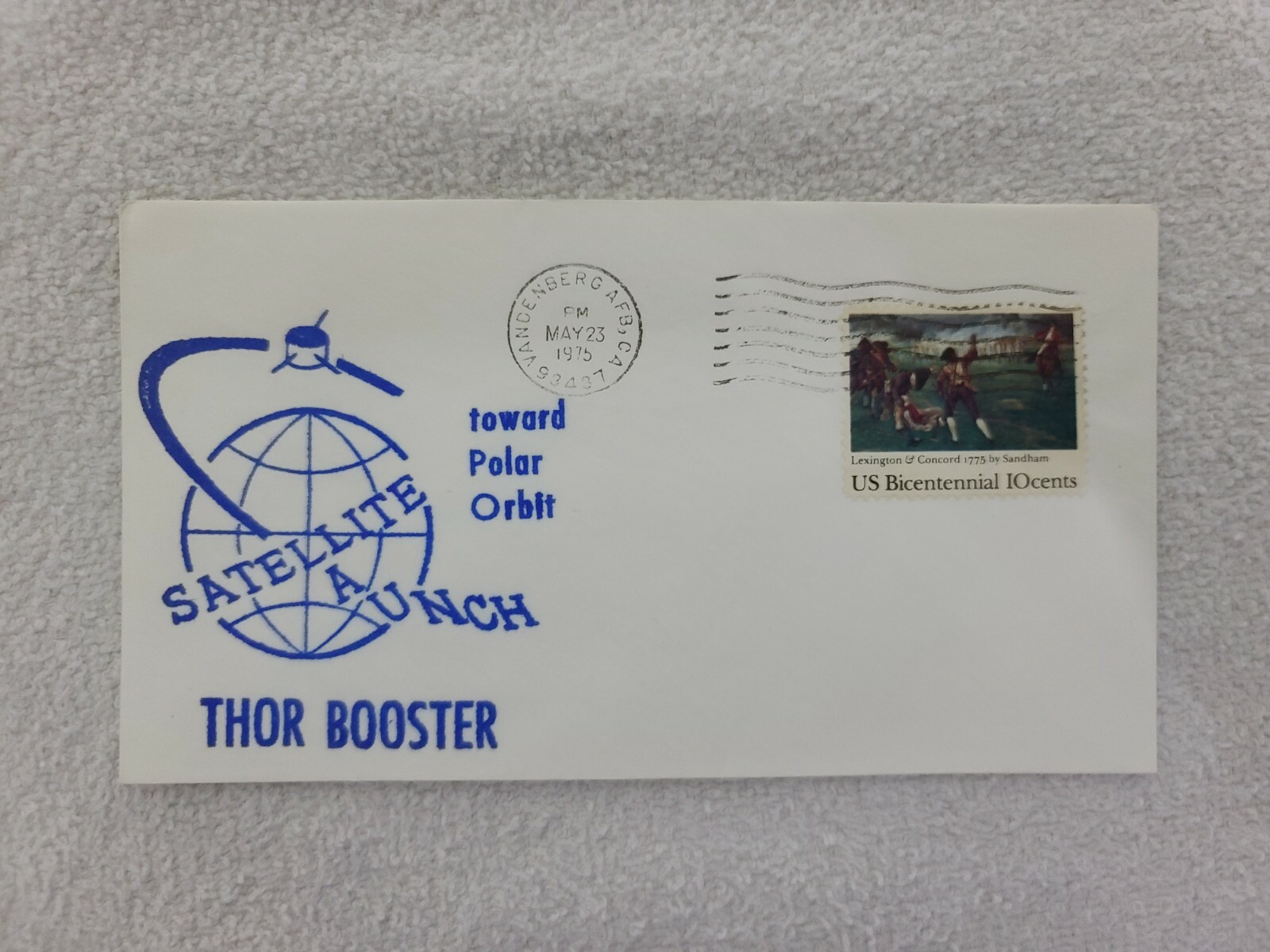 Satellite Launch toward Polar Orbit Thor Booster 05/23/75 | Space Cover